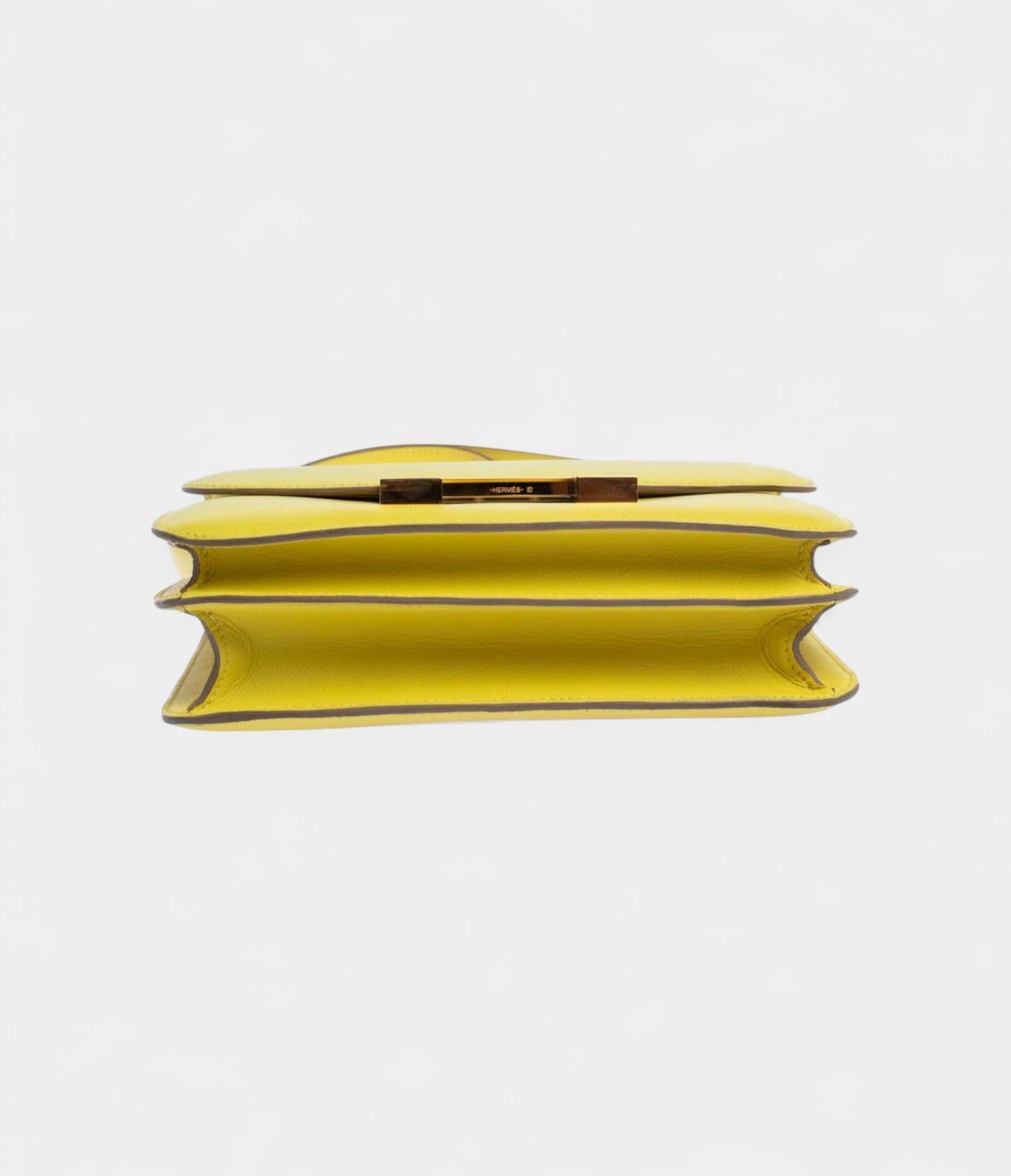 Hermes  Evercolor Lime Leather Constance 24 Bag