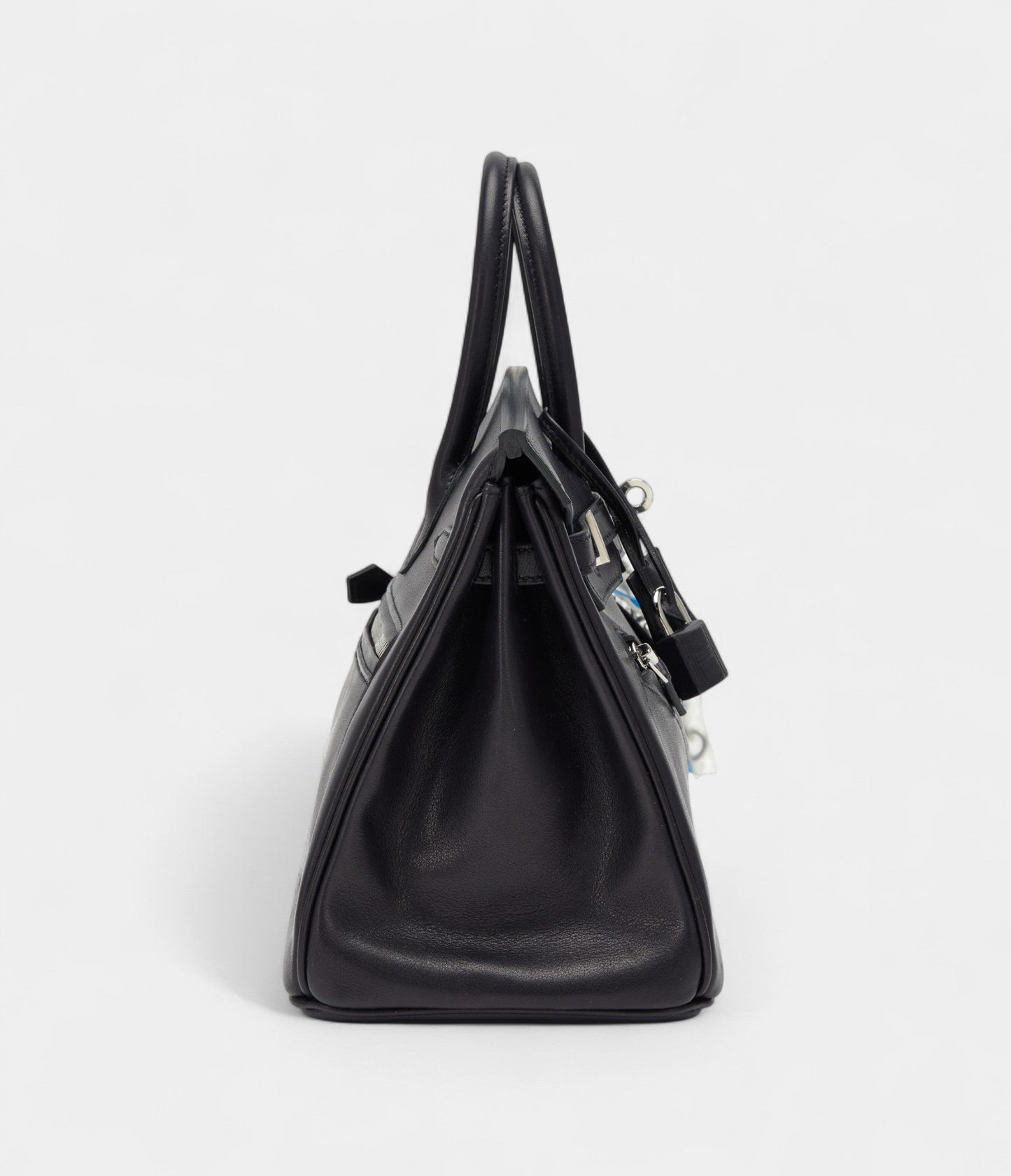 Hermes Limited Edition Black Veau Volupto Rock Birkin 25 Palladium Hardware
