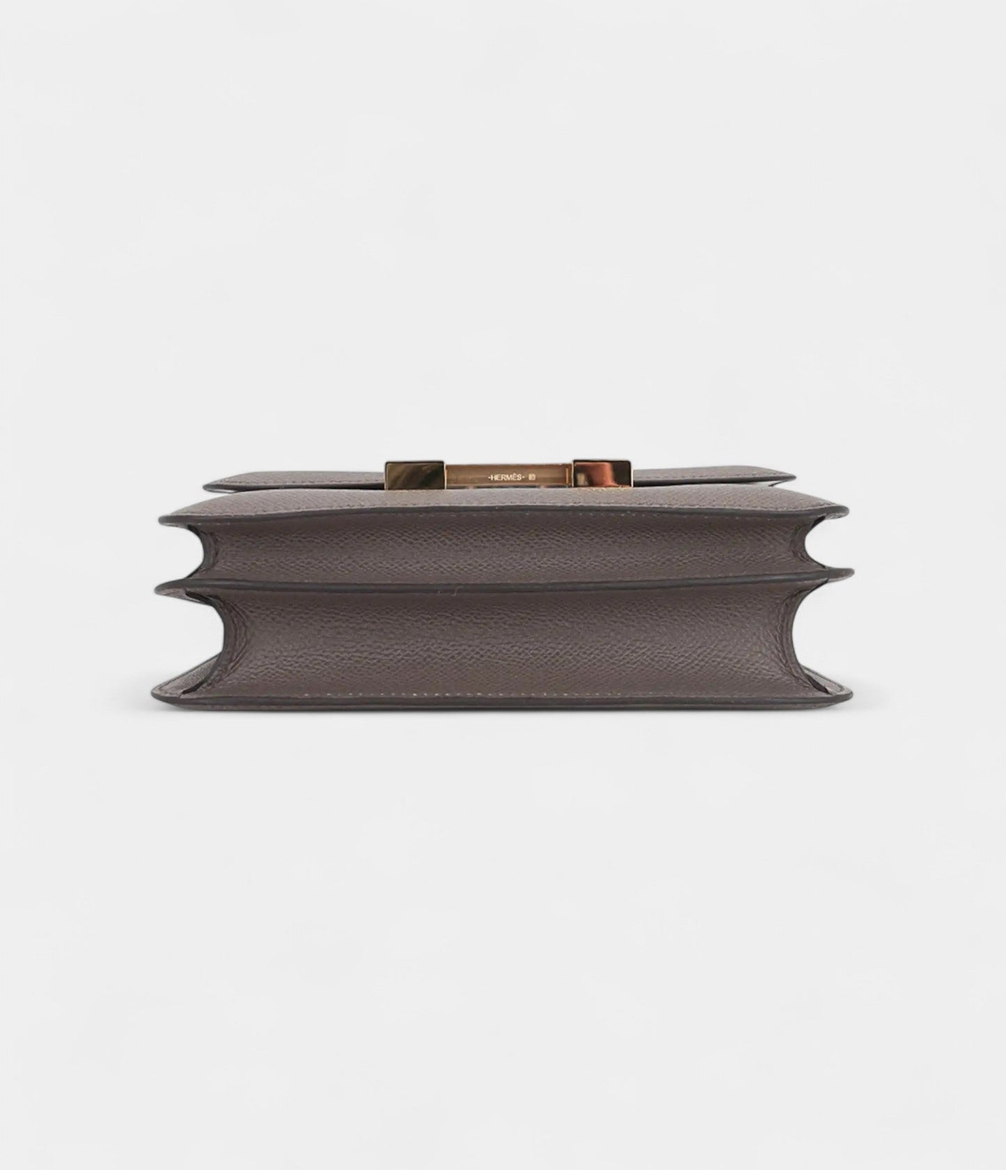 Hermes Mini Constance 18 Bag Etain Epsom Leather with Gold Hardware
