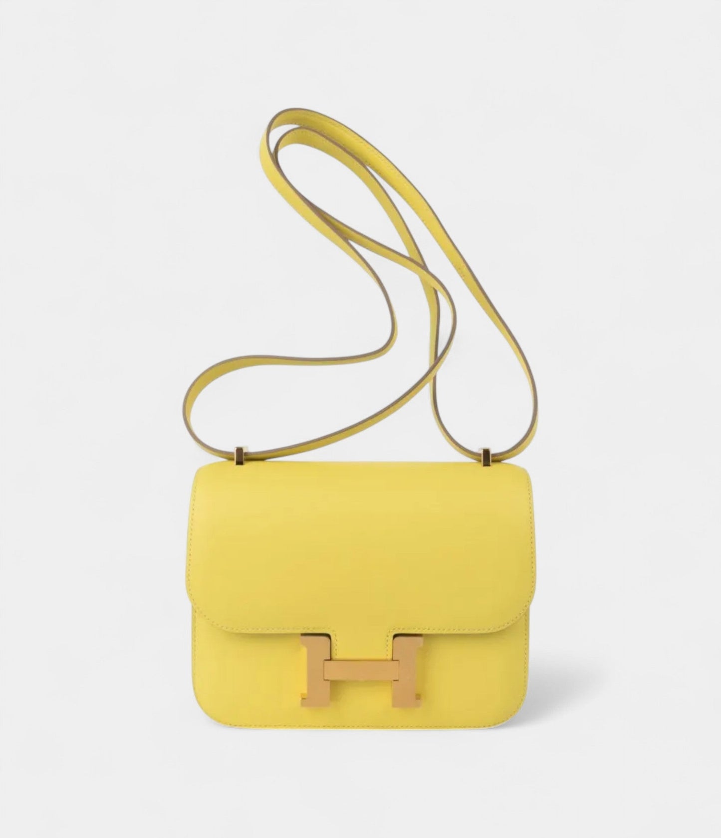 Hermes Mini Constance 18 Bag Lime Swift with Gold Hardware