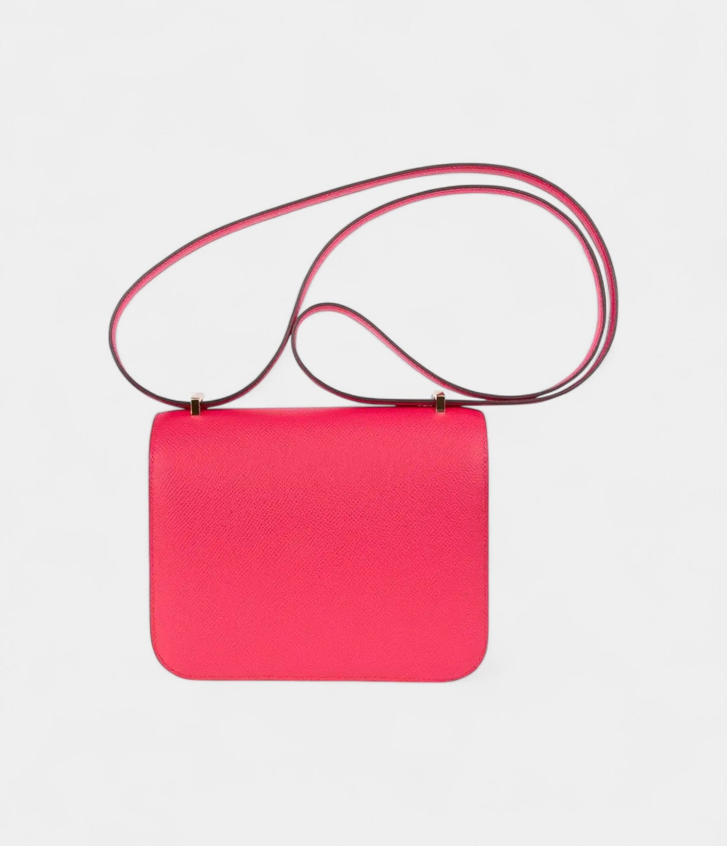 Hermes Mini Constance 18 Bag Rose Extreme Epsom Leather with Gold Hardware