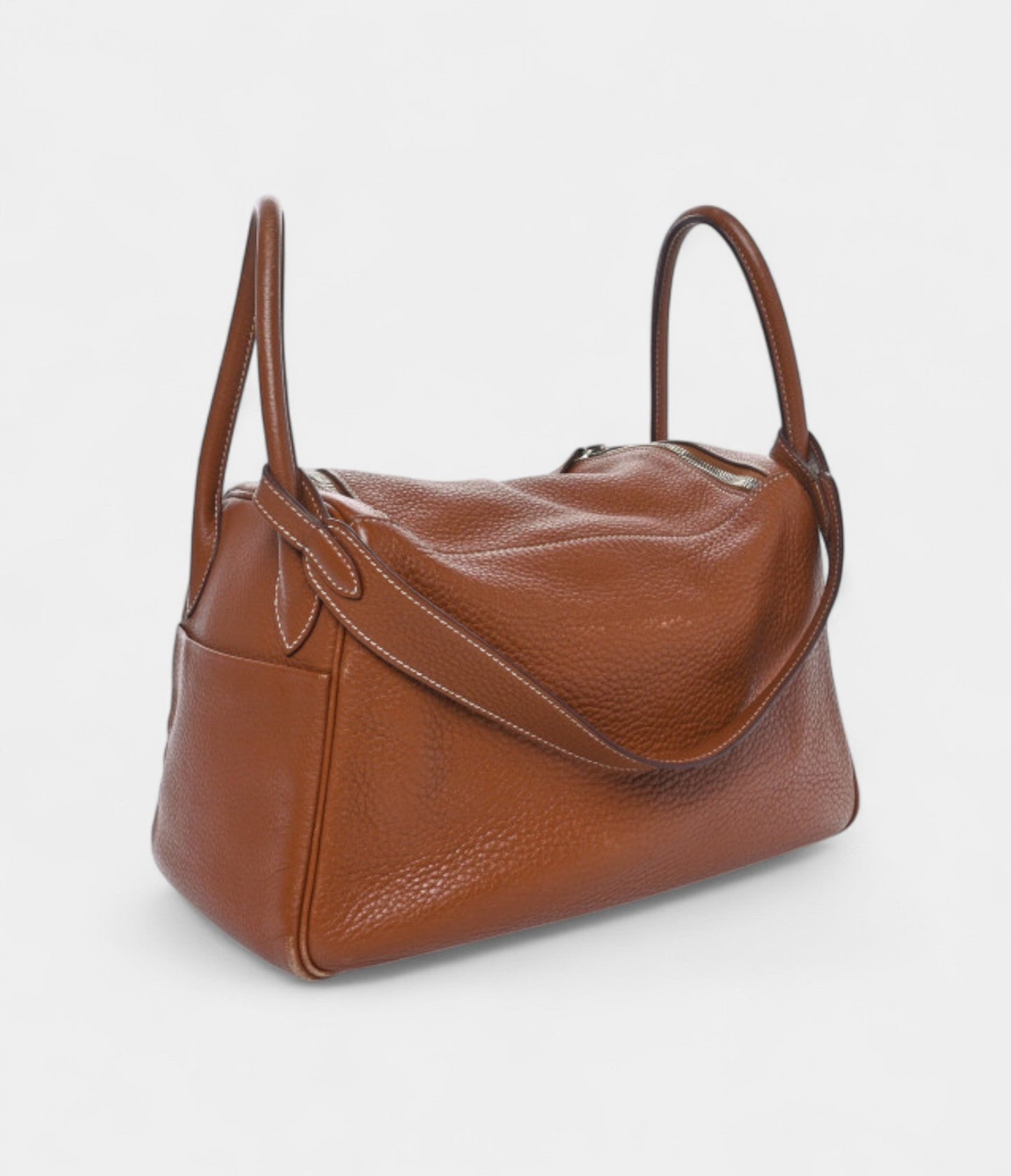 Hermes Taurillon Clemence Lindy 30 Gold
