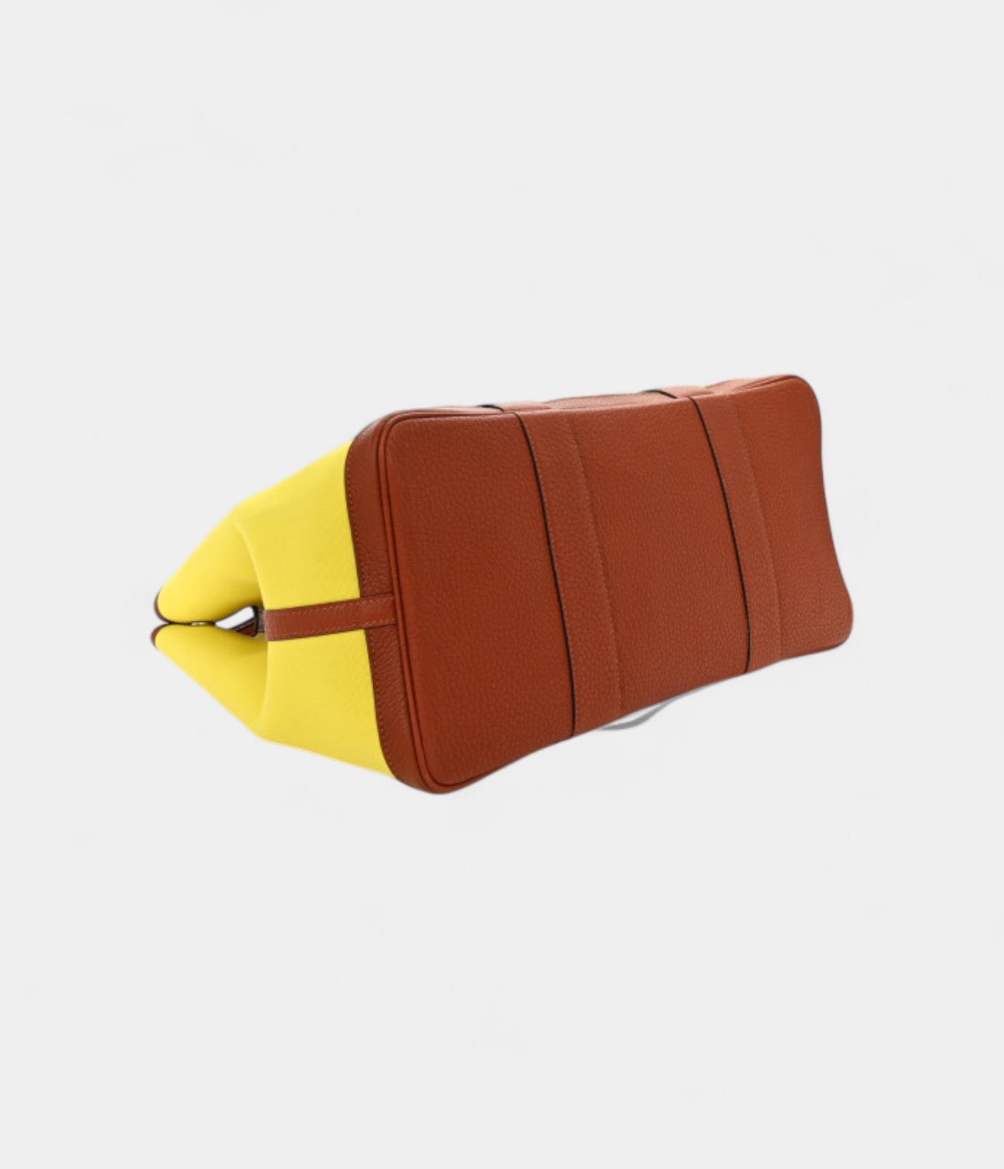 Hermes Toile Epsom Verso Garden Party 36 MM Jaune Citron Cuivre