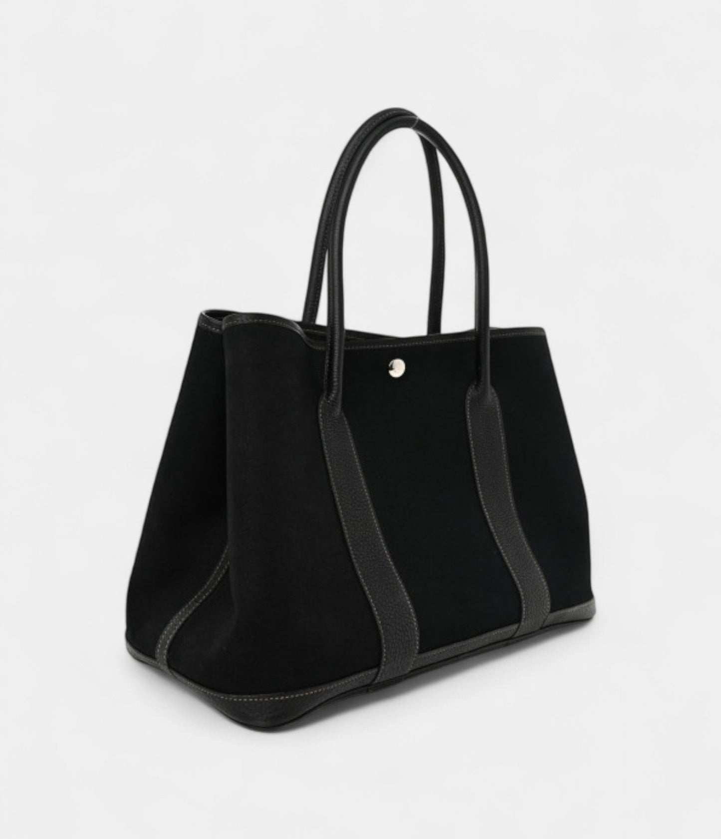 Hermes Toile Negonda Garden Party Tote 36 MM Black