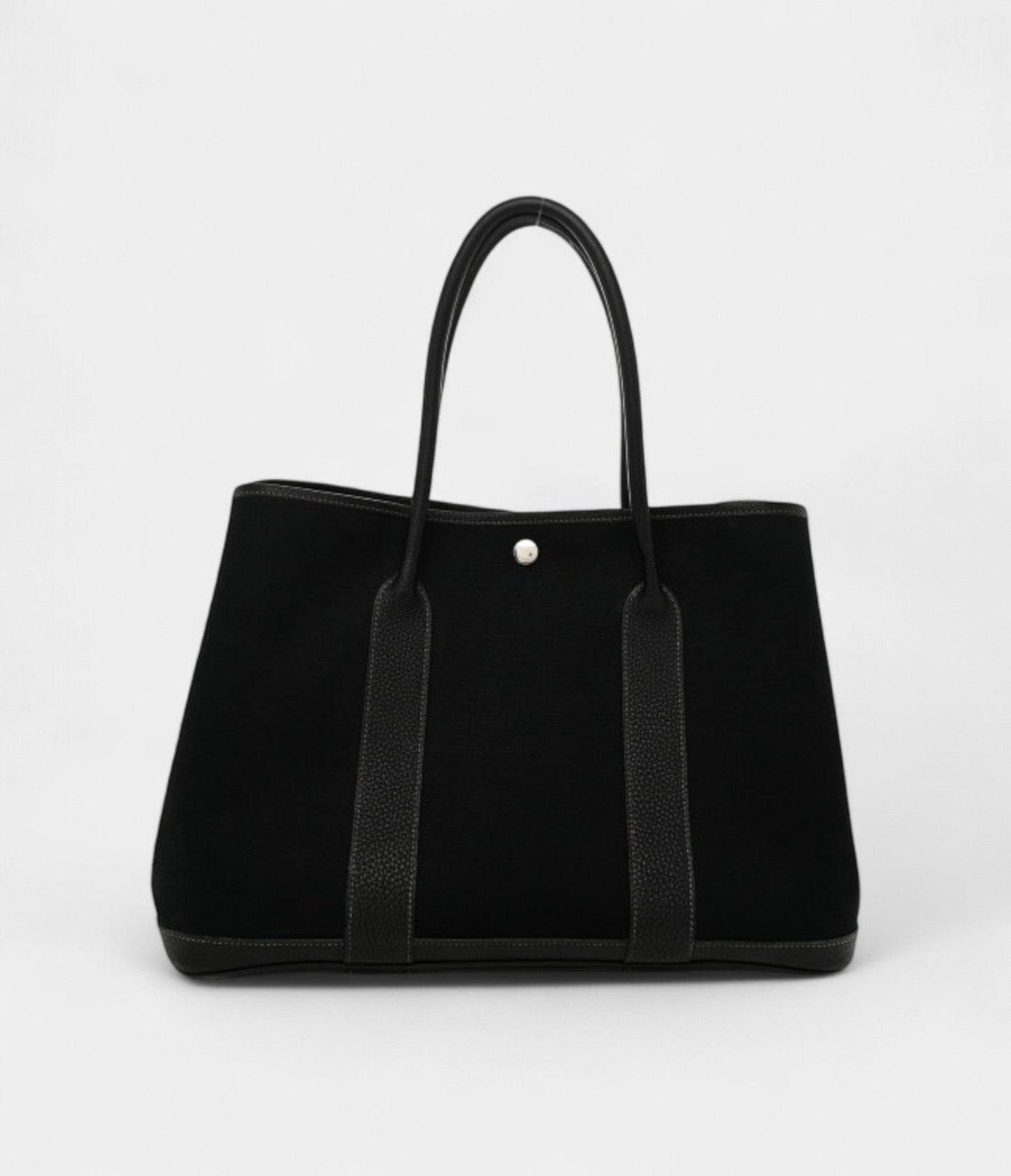 Hermes Toile Negonda Garden Party Tote 36 MM Black