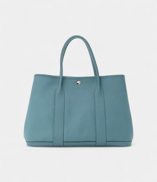 Hermes Vache Country Garden Party 36 MM Bleu Saint Cyr