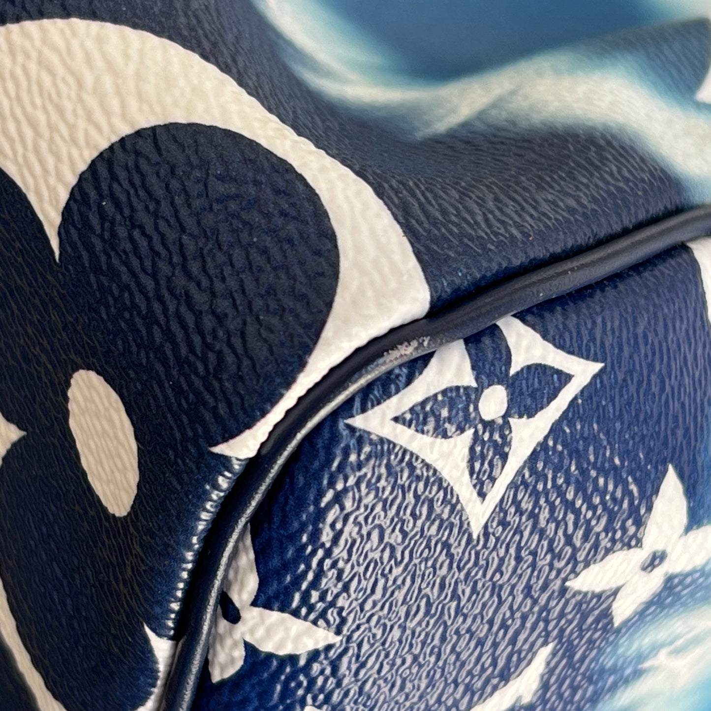 LOUIS VUITTON Blue Escale Bandoulière Speedy 30