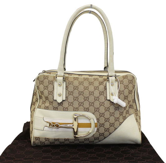 GUCCI Hasler GG Monogram Canvas Shoulder Bag