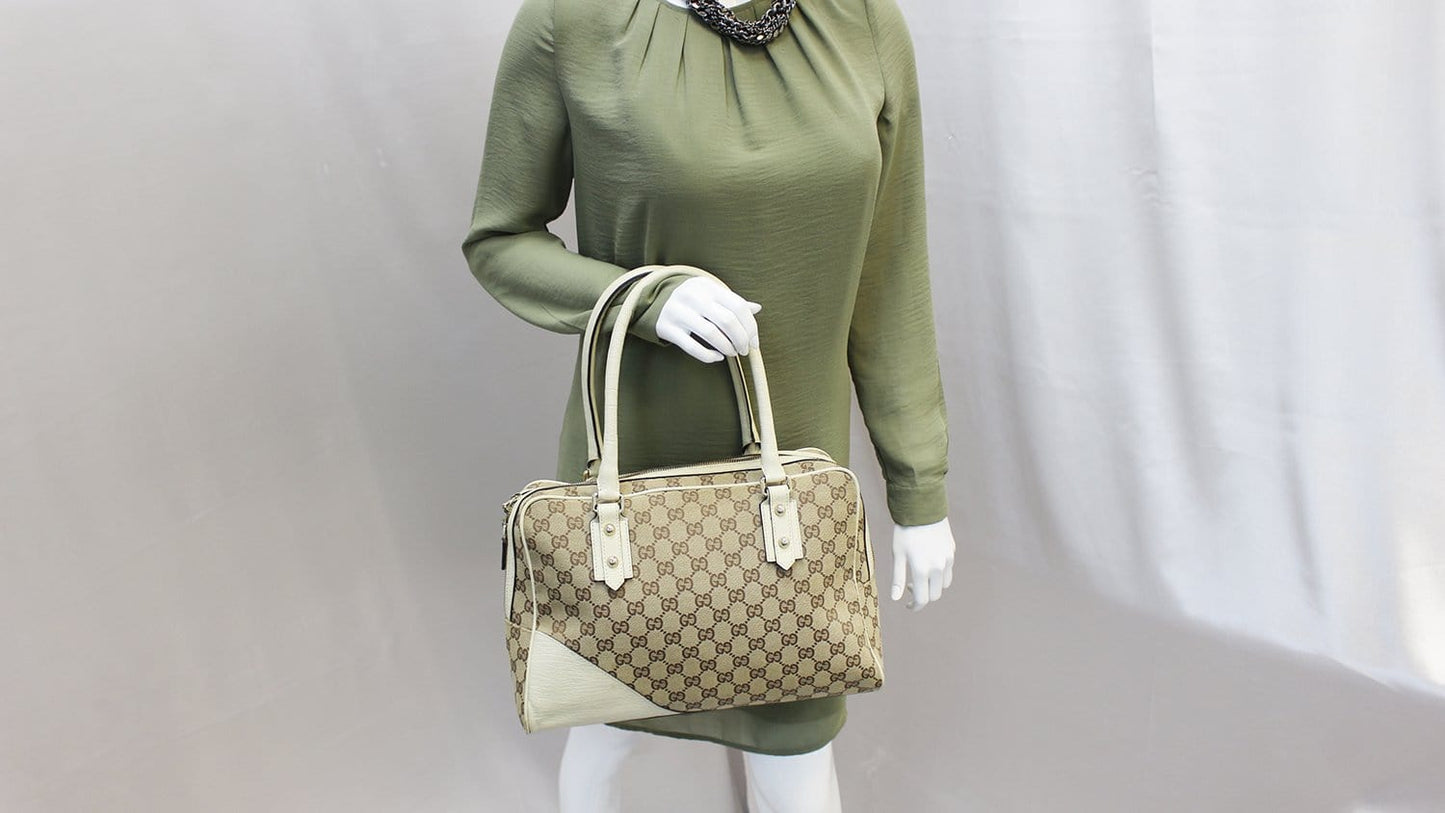GUCCI Hasler GG Monogram Canvas Shoulder Bag