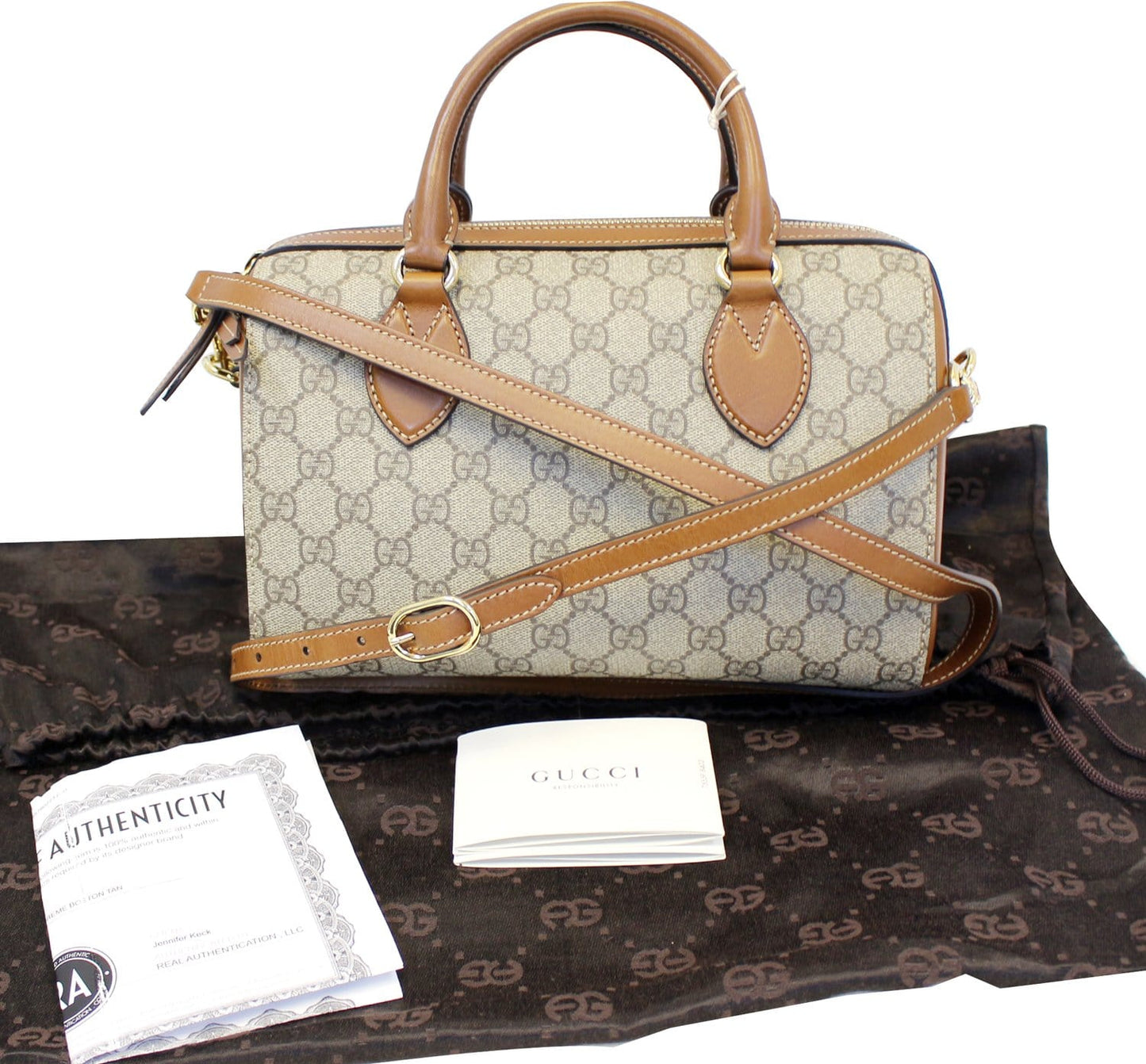 GUCCI GG Monogram supreme Boston Travel Bag 409529