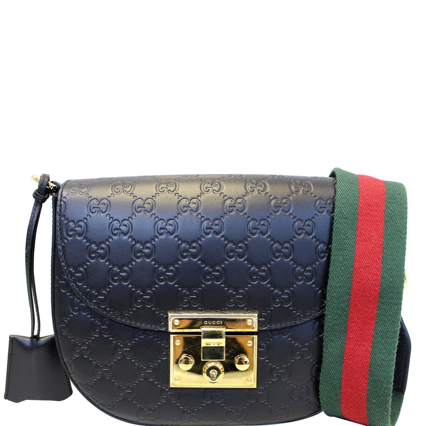 GUCCI Padlock GG Guccissima Signature Leather Shoulder Bag 453189