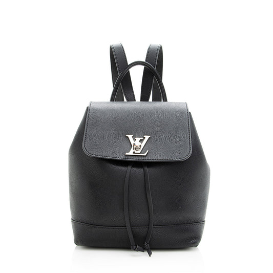 Louis Vuitton Calfskin Lockme Backpack (SHF-19582)
