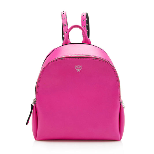 MCM Calfskin Duchess Polke Studs Mini Backpack (SHF-17386)