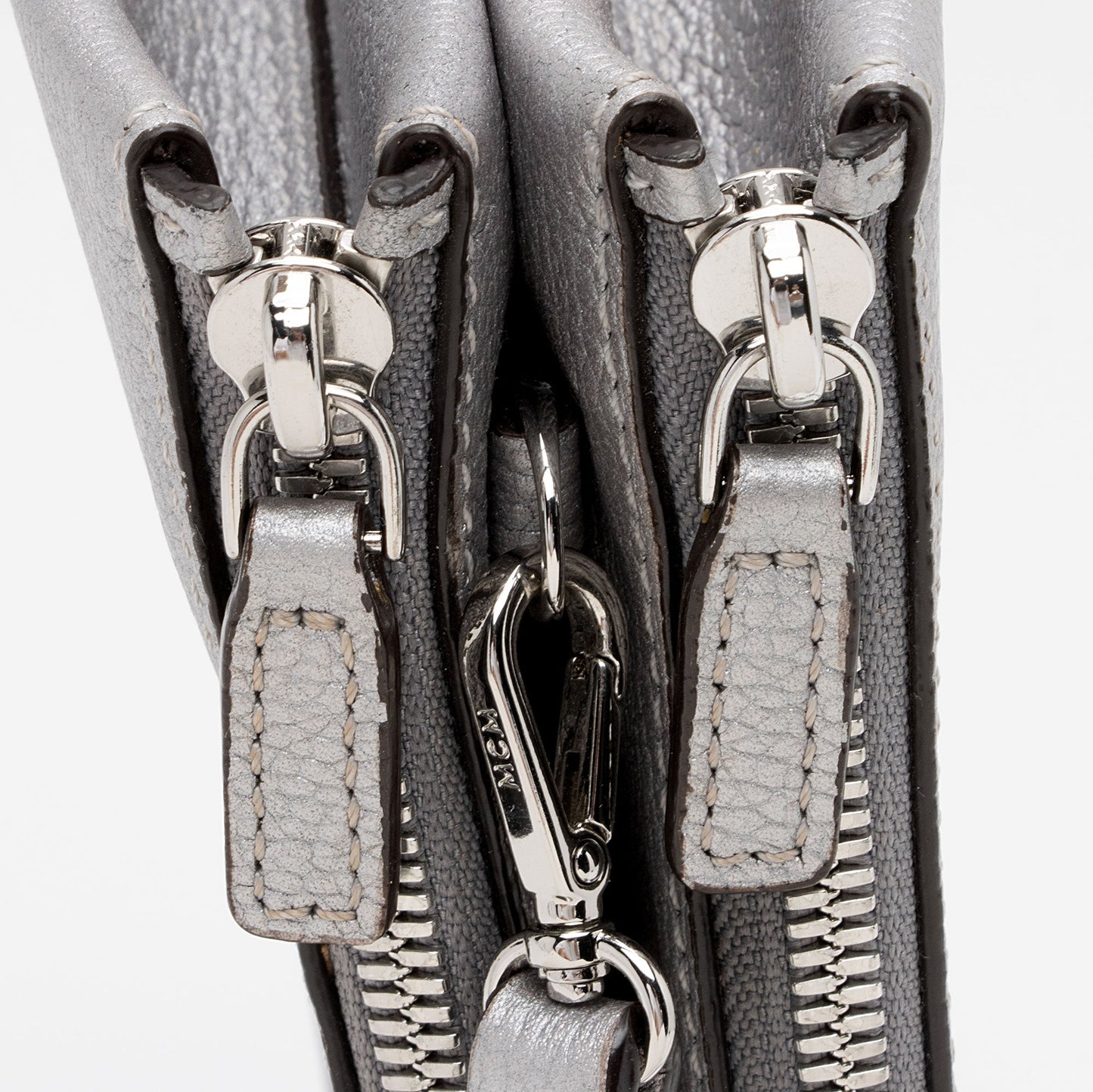 MCM Metallic Grained Calfskin Milla Crossbody (SHF-gFwHev)