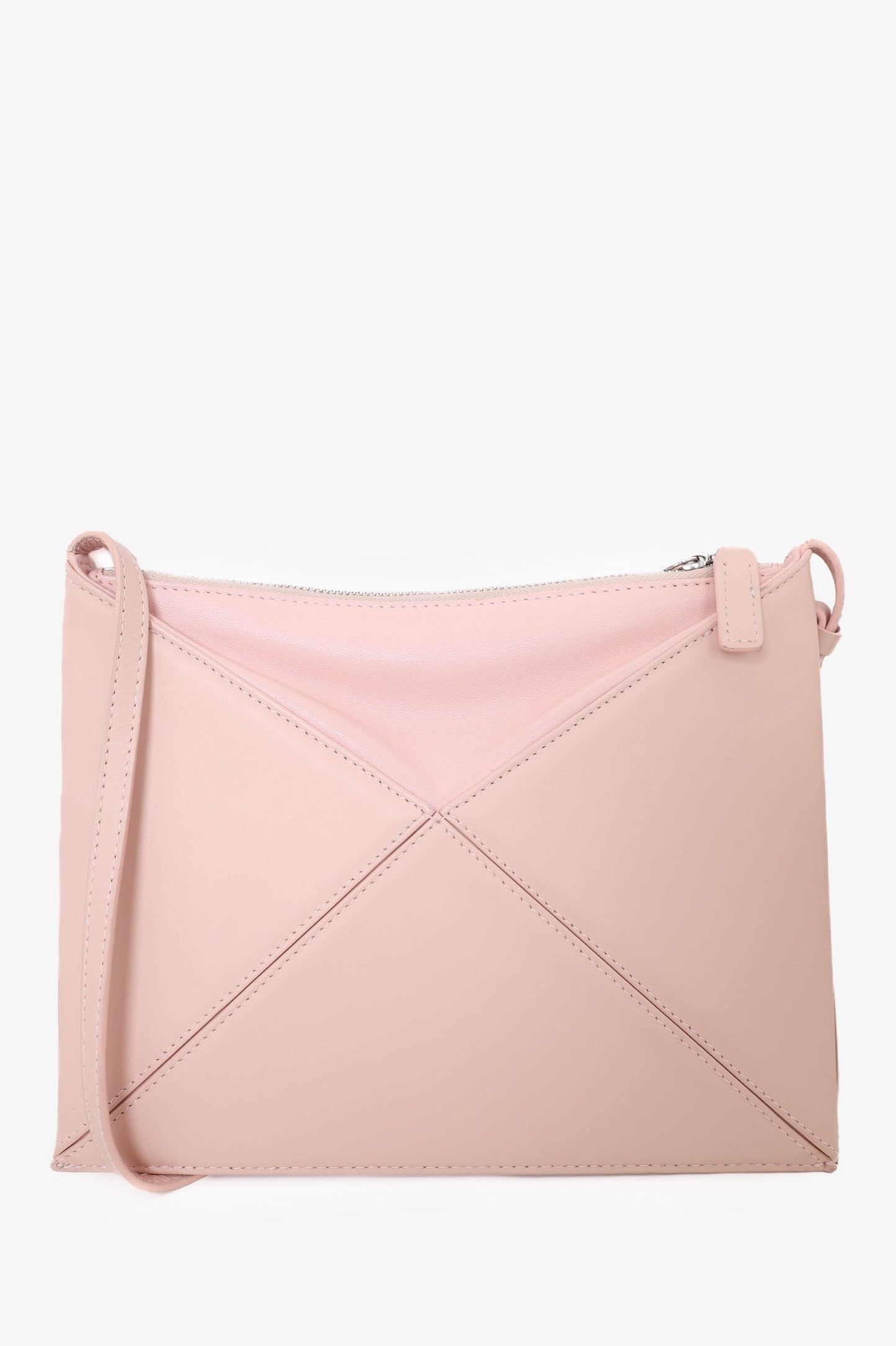 Mlouye Pink Leather Crossbody Bag