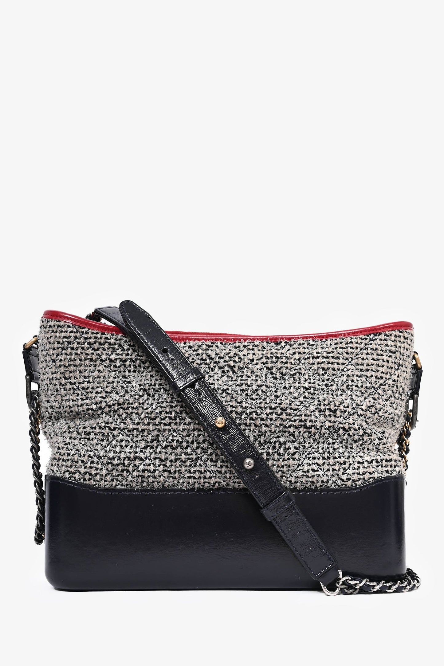 Pre-Loved Chanel™ 2017/18 Tweed 'Gabrielle Coco' Medium Gabrielle Chain Bag