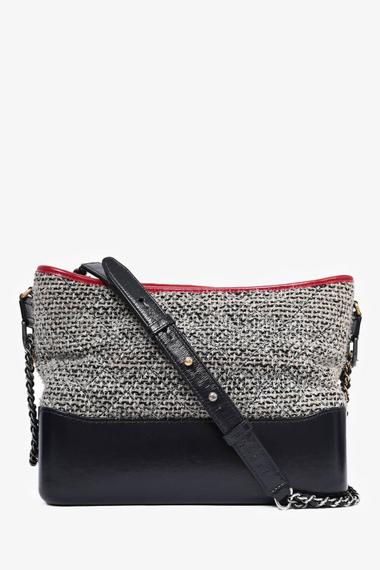 Pre-Loved Chanel™ 2017/18 Tweed 'Gabrielle Coco' Medium Gabrielle Chain Bag