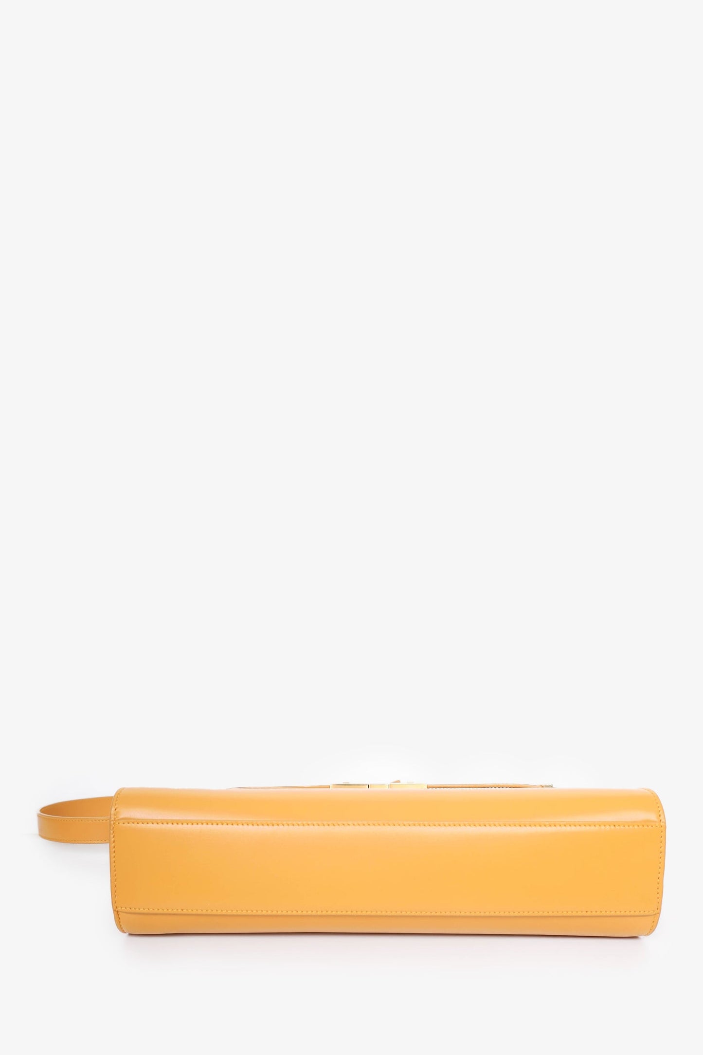 Saint Laurent Orange Leather Manhattan Shoulder Bag