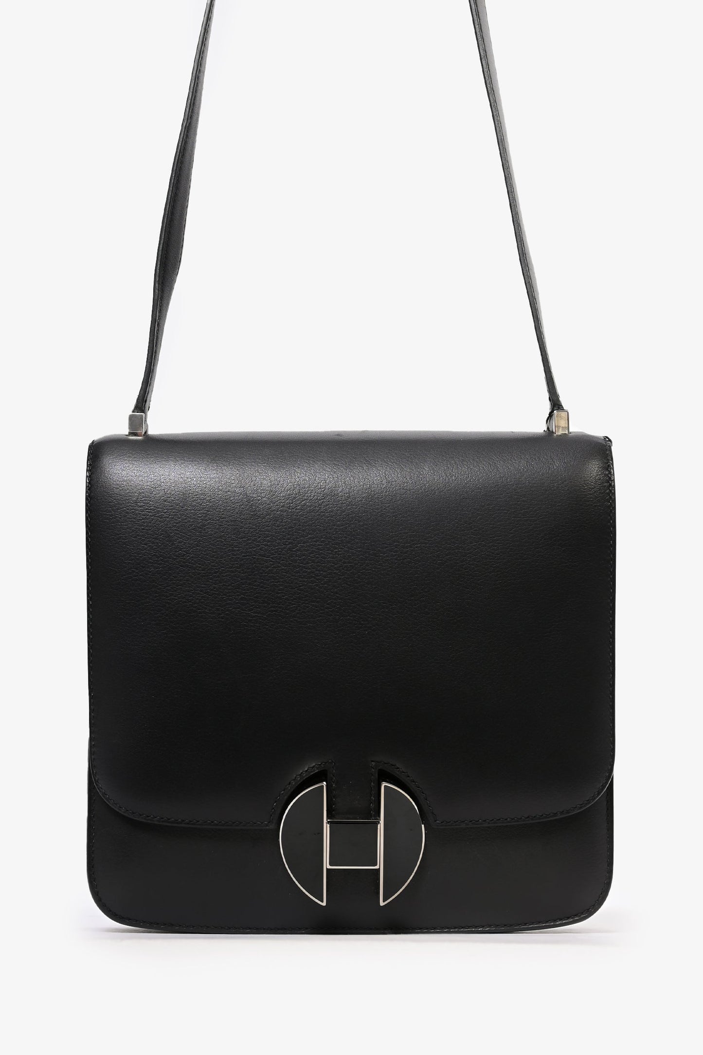 Hermès 2018 Black Evercolor Leather 2002 20 Crossbody Bag