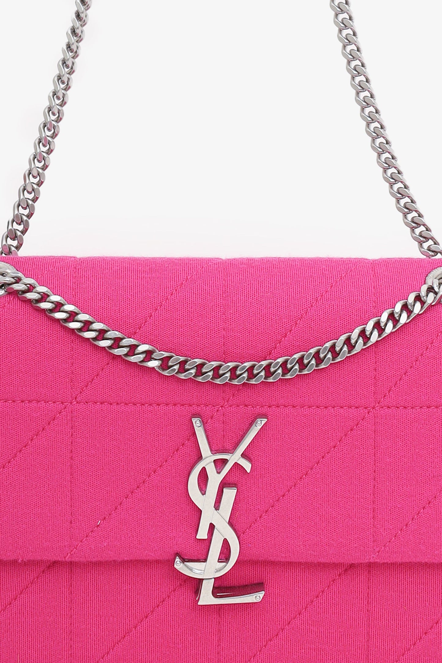 Saint Laurent Pink Jersey Medium Jamie Bag