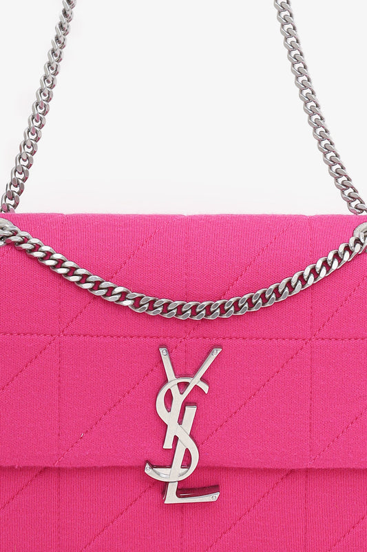 Saint Laurent Pink Jersey Medium Jamie Bag