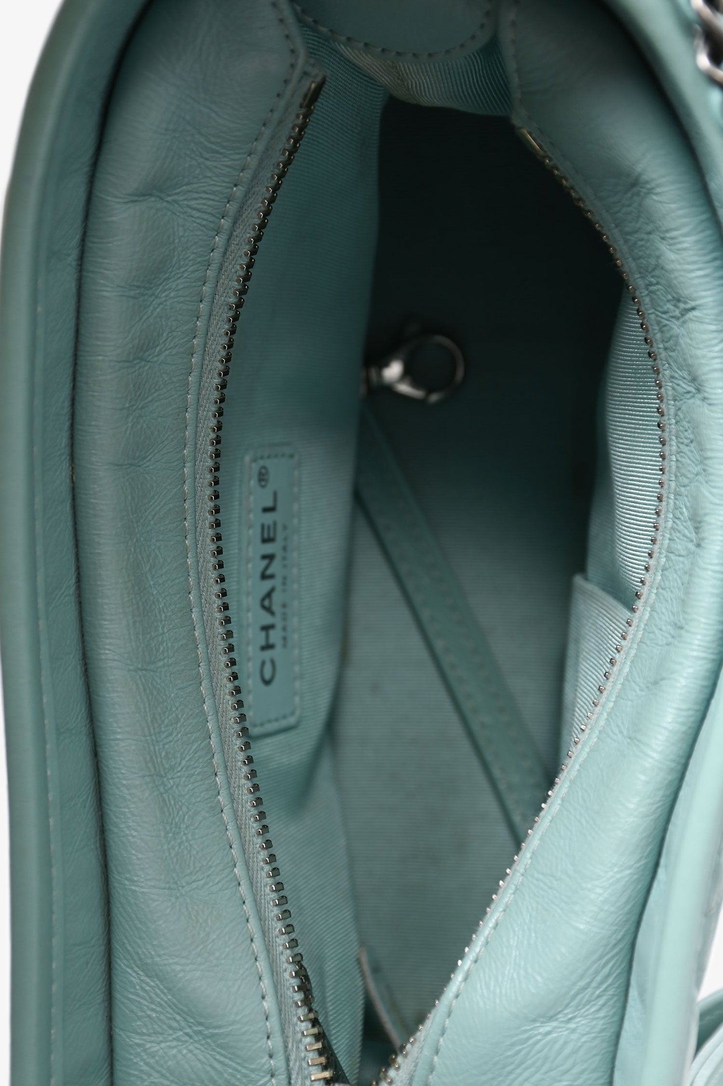 Pre-Loved Chanel™ 2019 Seafoam Green Quilted Small Gabrielle Shoulder Bag (As Is)
