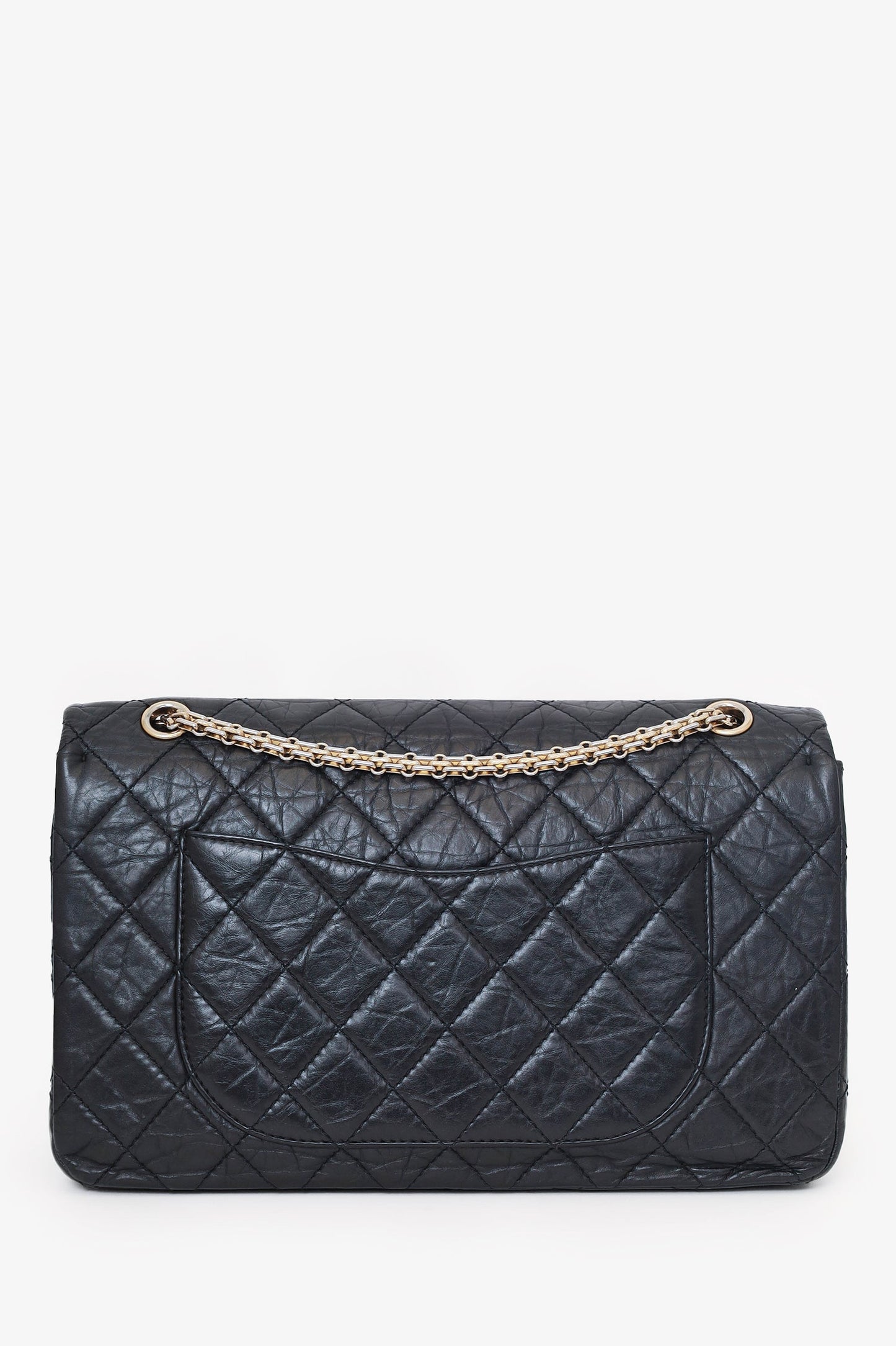 Pre-Loved Chanel™ Black Quilted Aged Calfskin Large Reissue 255 Shoulder Bag