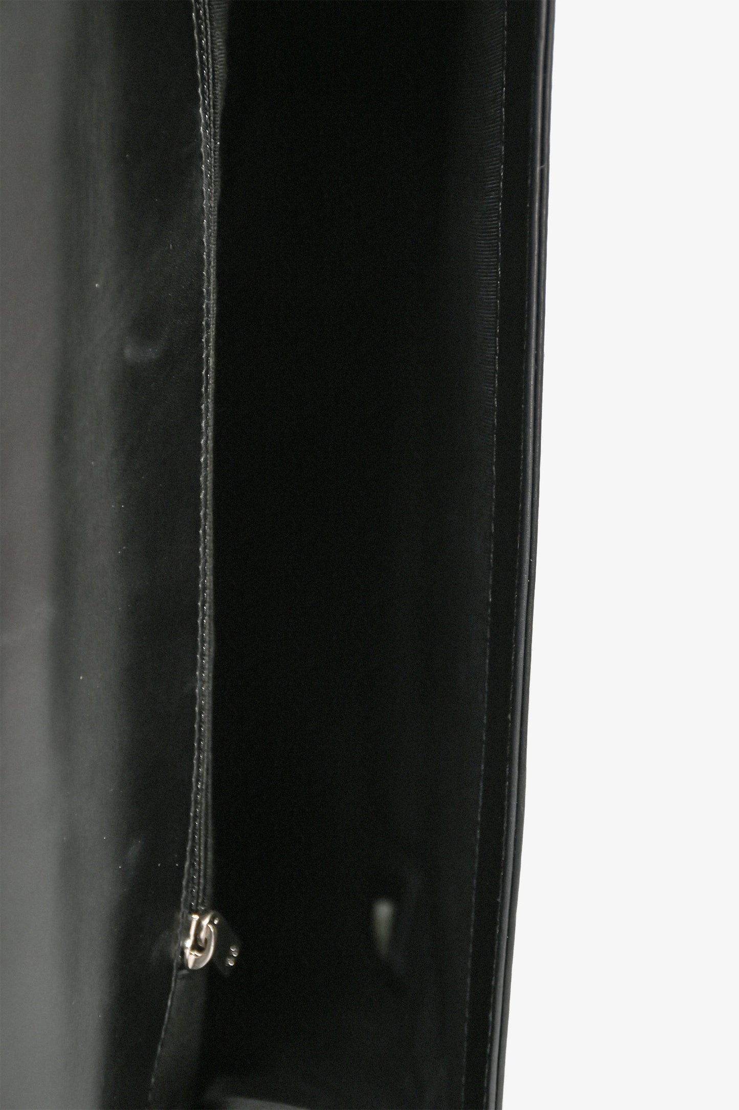 Pre-Loved Chanel™ Black Calfskin Leather Large Boy Bag