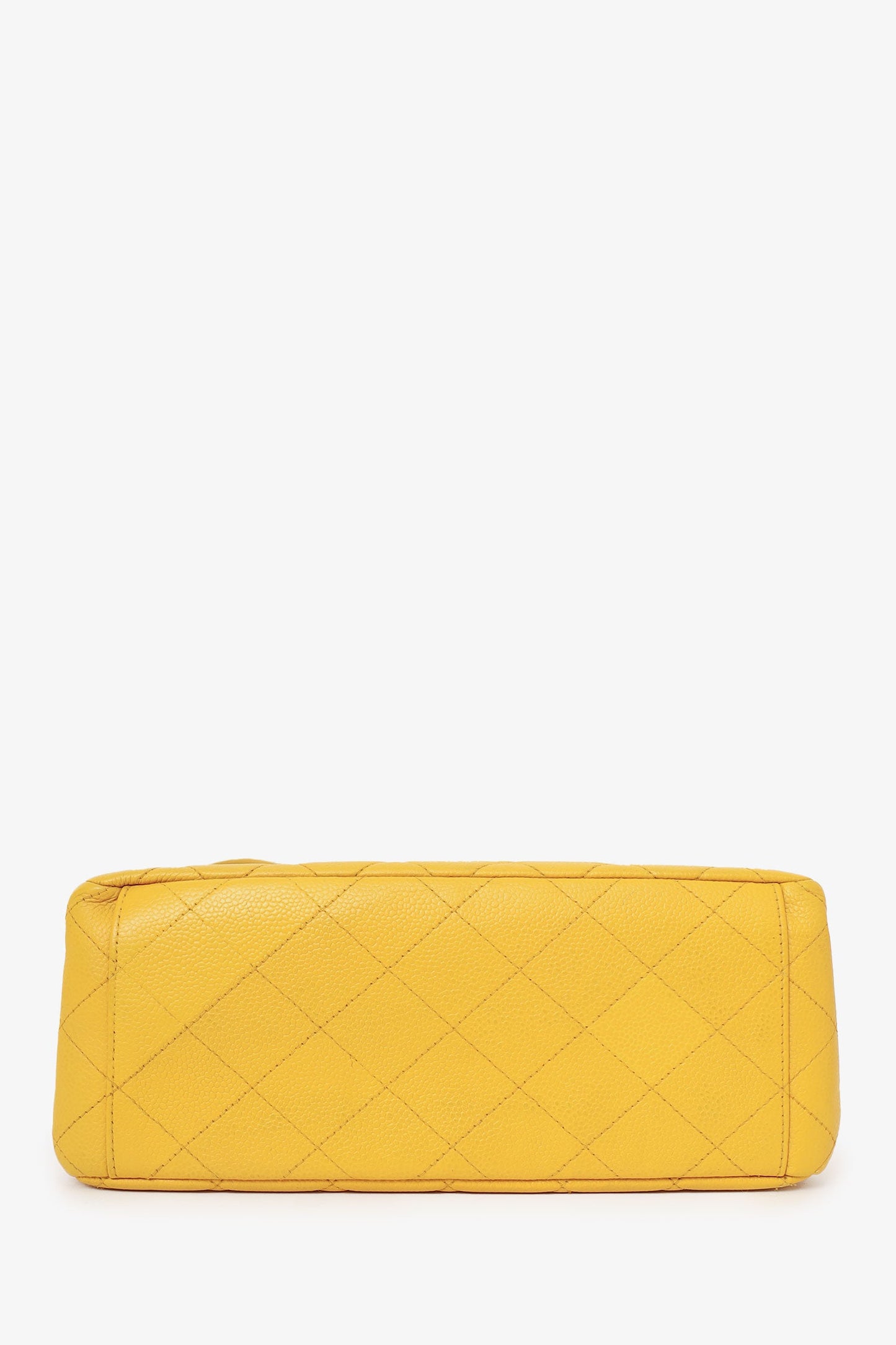 Pre-Loved Chanel™ Yellow Caviar Leather CC Shoulder Bag