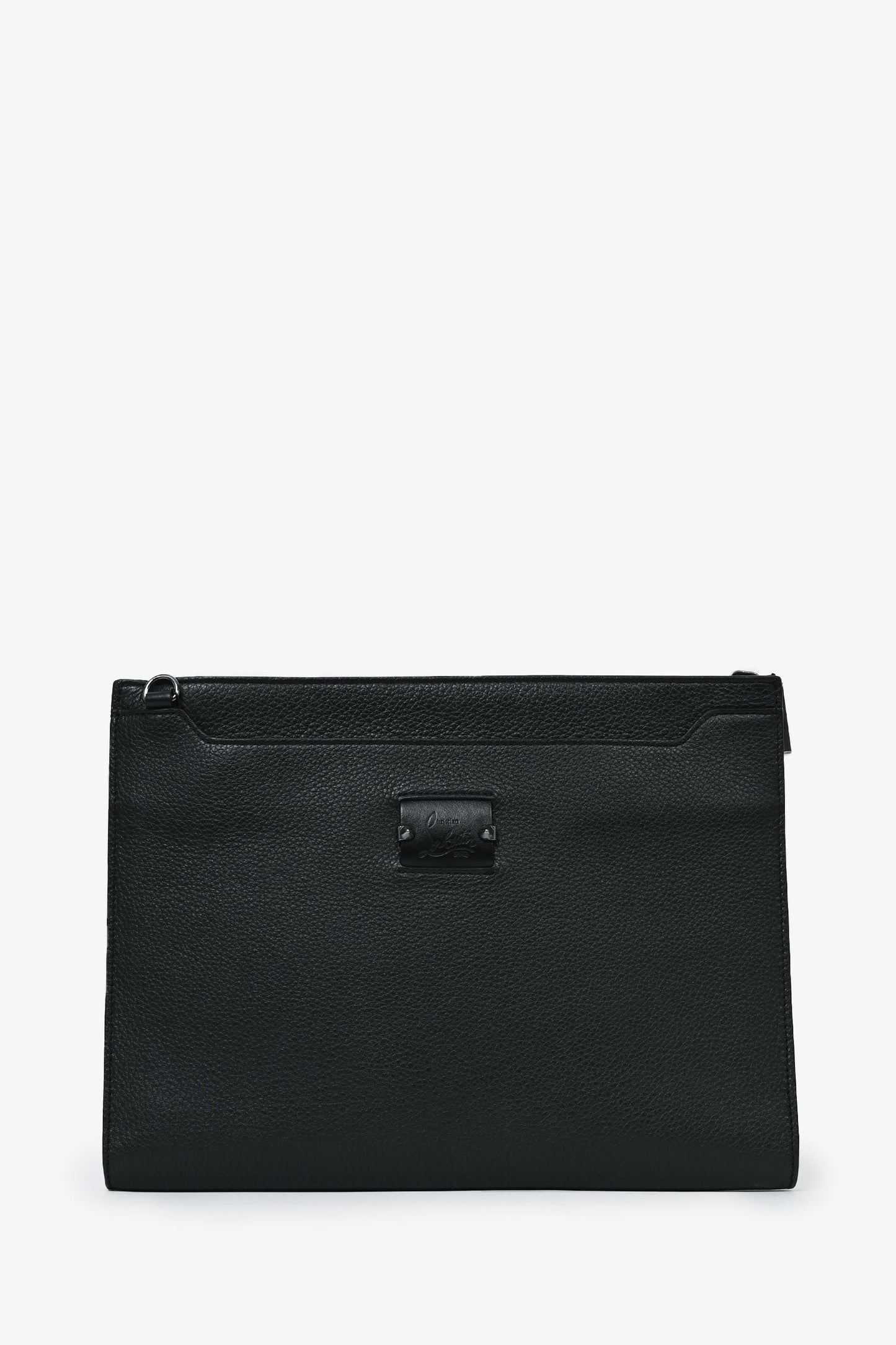Christian Louboutin Black Leather Crossbody Mens