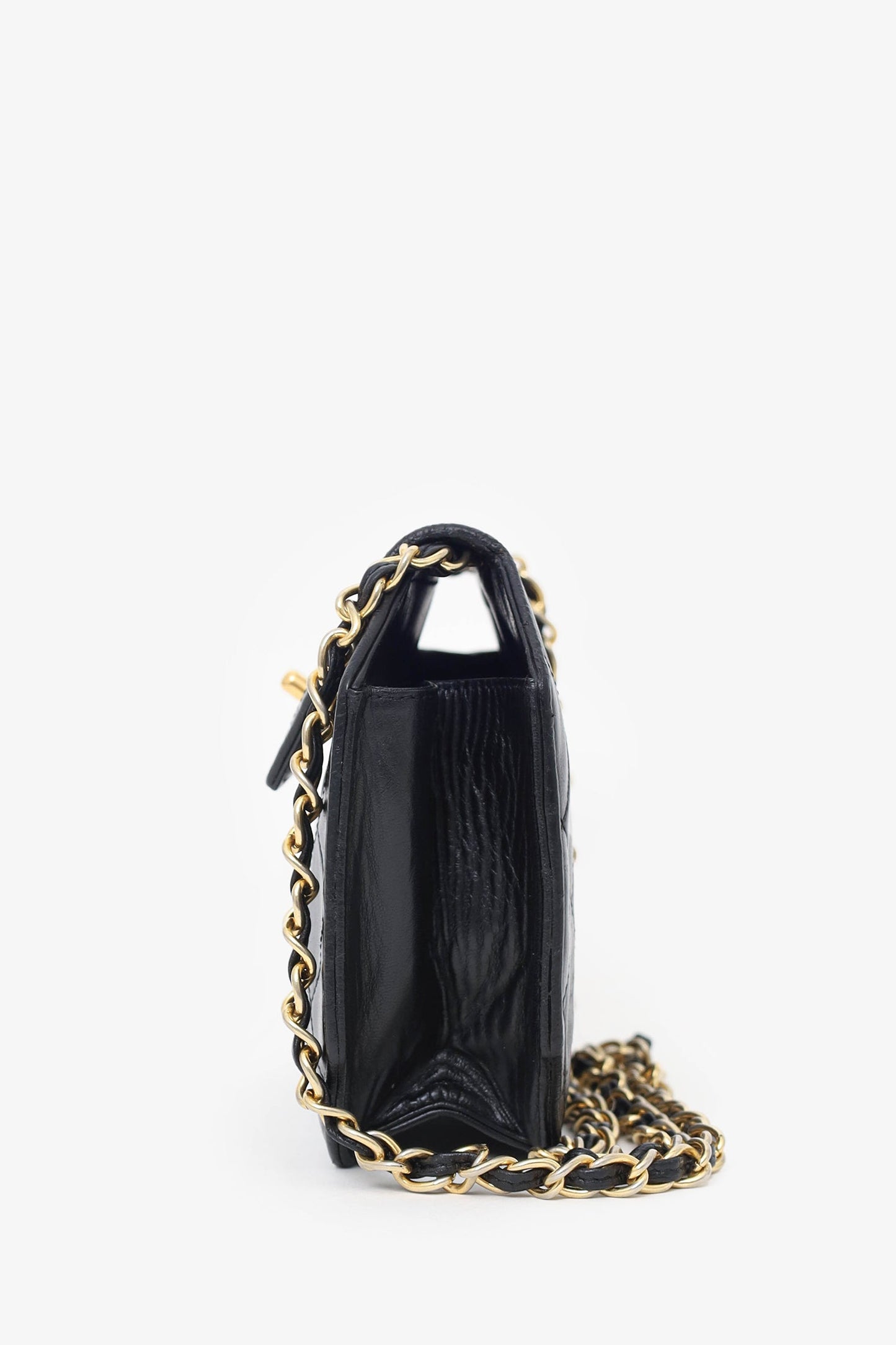 Pre-Loved Chanel™ Black Quilted Leather Octagon CC Flap Bag