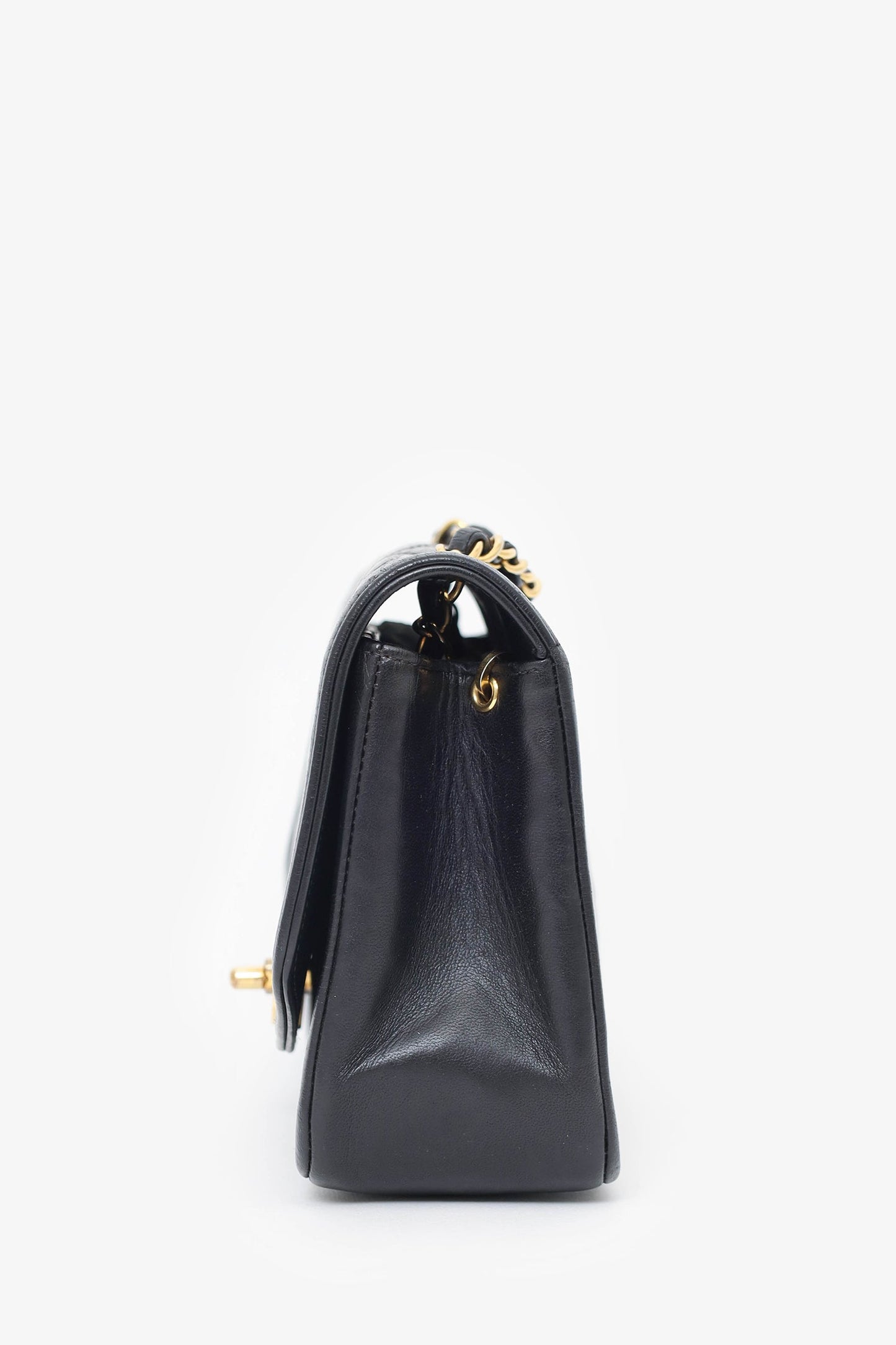 Pre-Loved Chanel™ Black Lambskin Small Diana Flap Bag