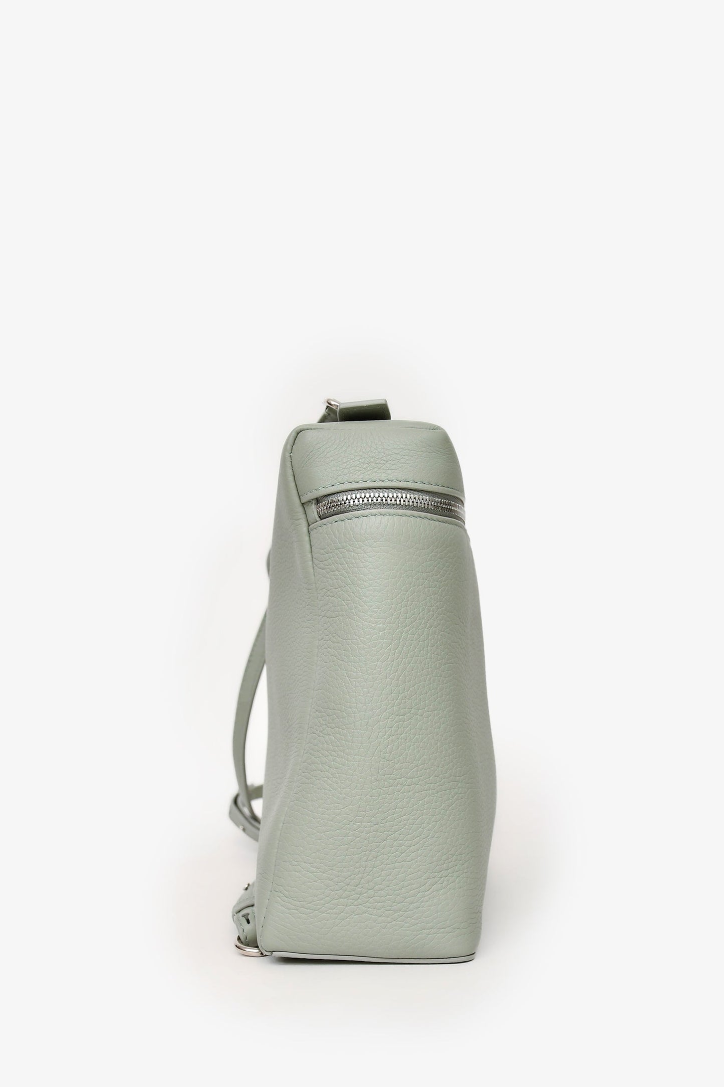 Loro Piana 'Eucalyptus' Seafoam Green Grained Leather Extra Pocket Backpack