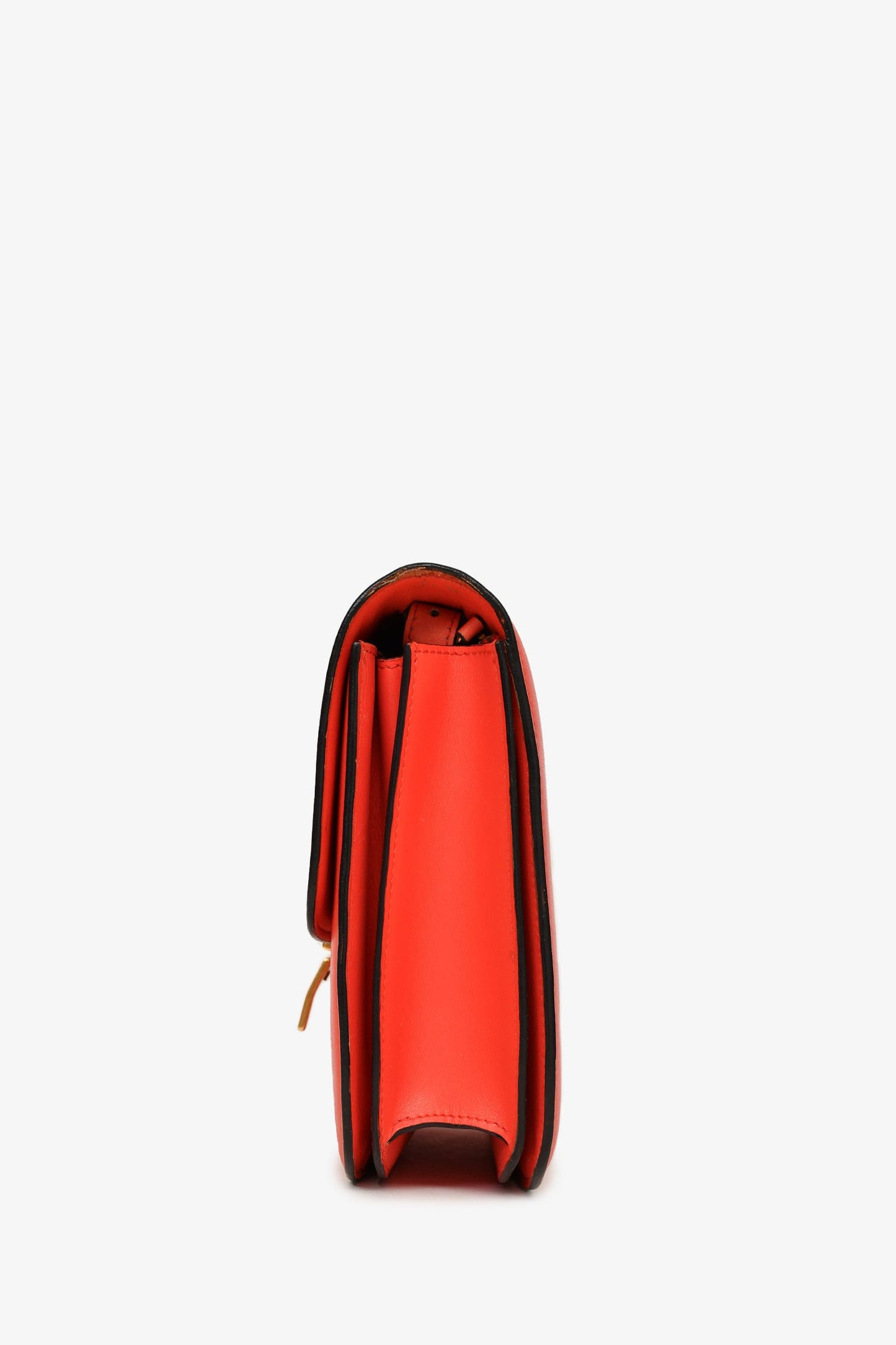 Celine 2012 Red Leather Medium Classic Box Crossbody Bag