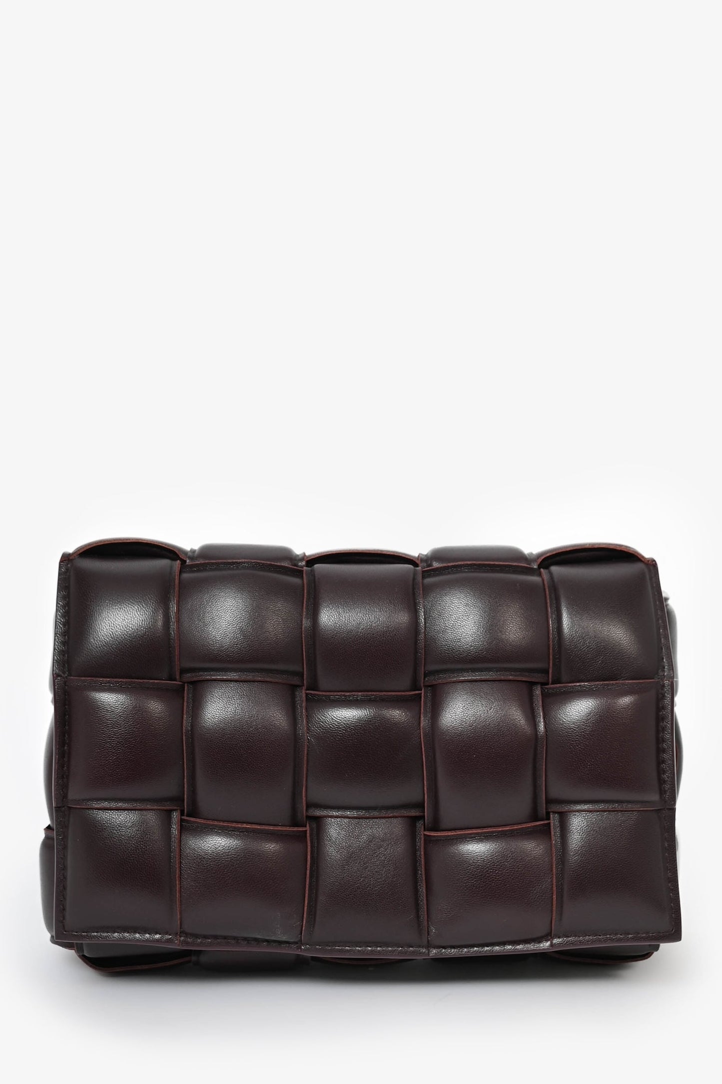 Bottega Veneta Dark Purple Padded Leather Cassette Crossbody Bag