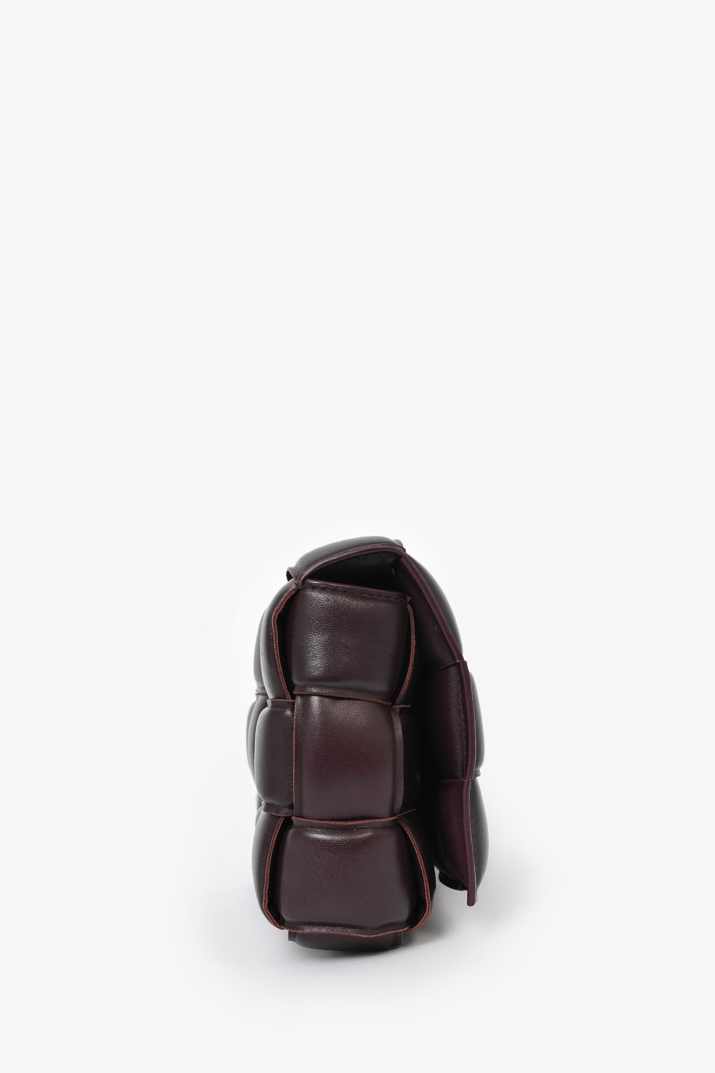 Bottega Veneta Dark Purple Padded Leather Cassette Crossbody Bag