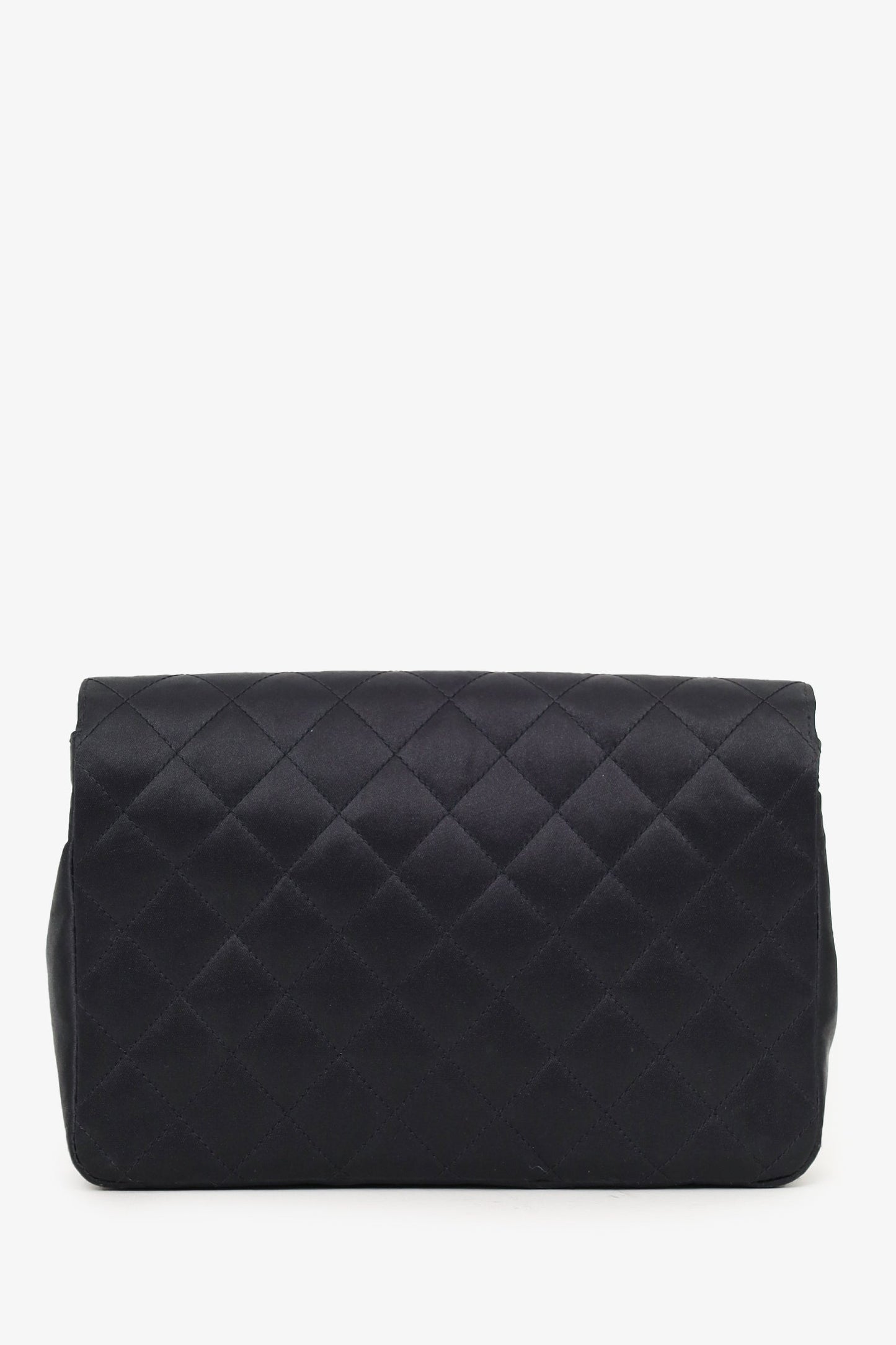 Pre-Loved Chanel™ 1986-88 Black Satin Gripoix Pearl Jewel Evening Bag 'As Is'