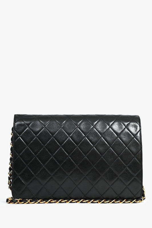 Pre-Loved Chanel™ 1994 Black Lambskin Single Chain Flap Bag