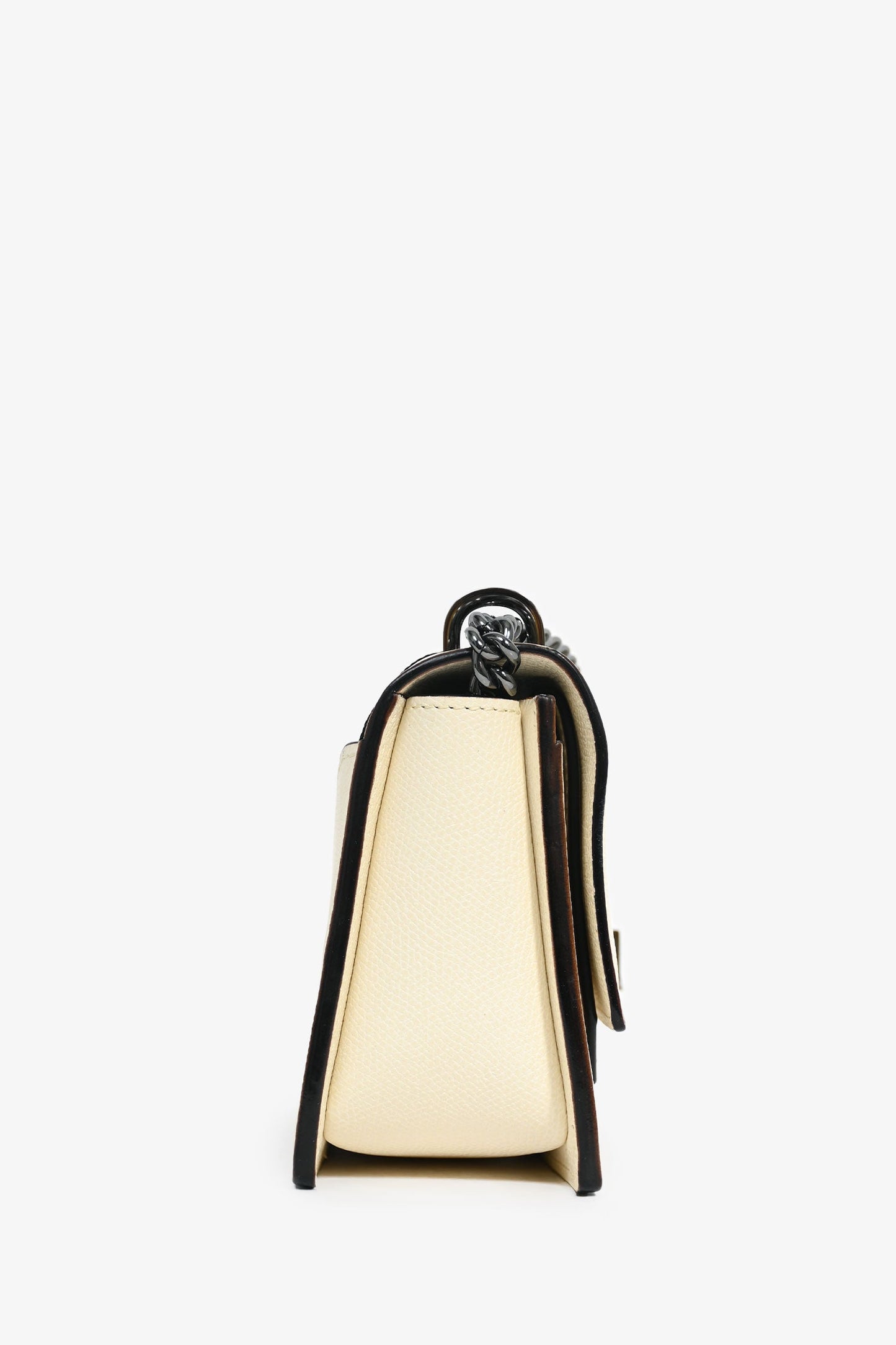 Valextra Cream Calfskin Leather Spritzer Small Crossbody