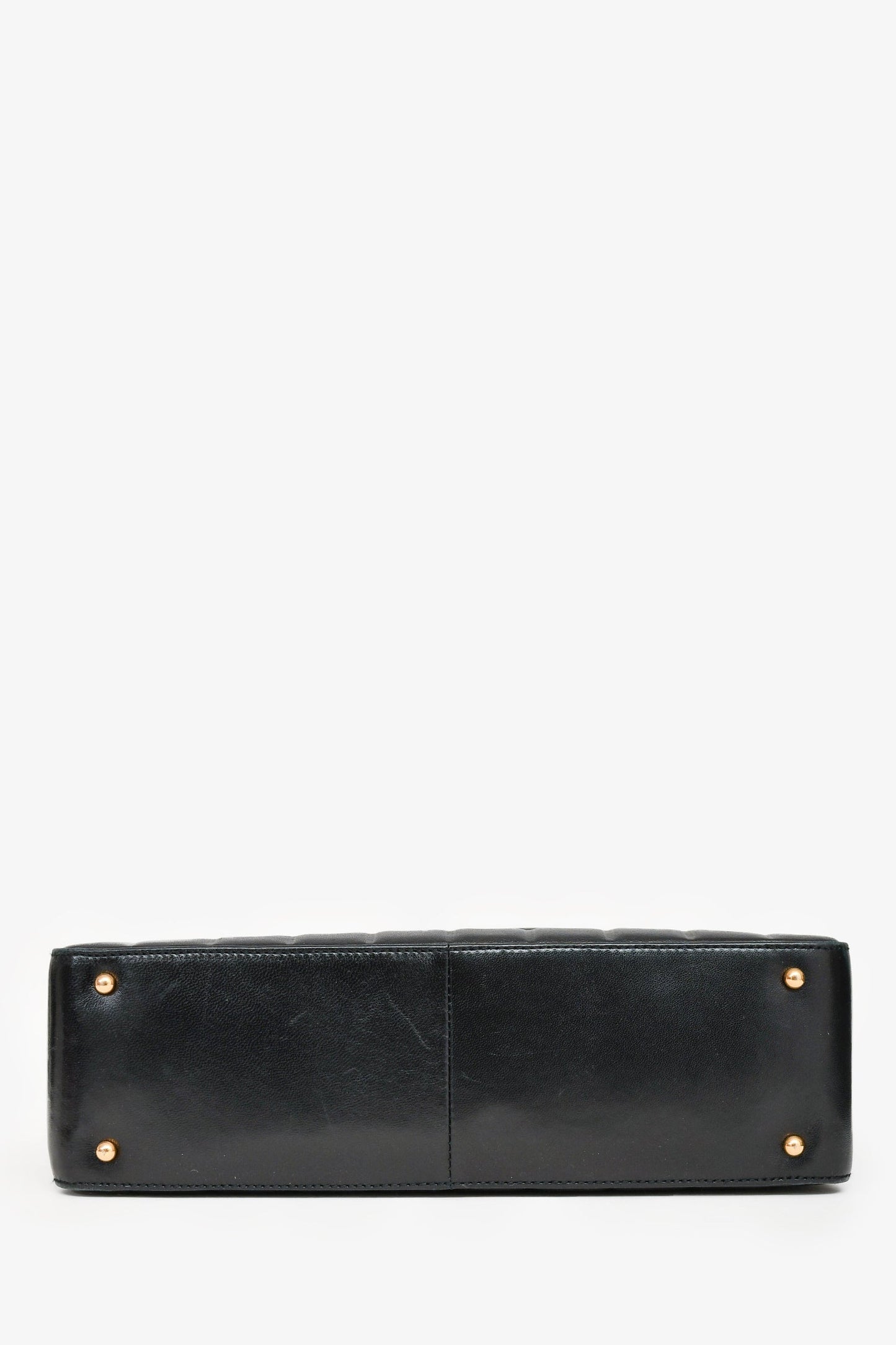 Pre-Loved Chanel™ 2003/2004 Black Leather Choco Bar CC Shoulder Bag