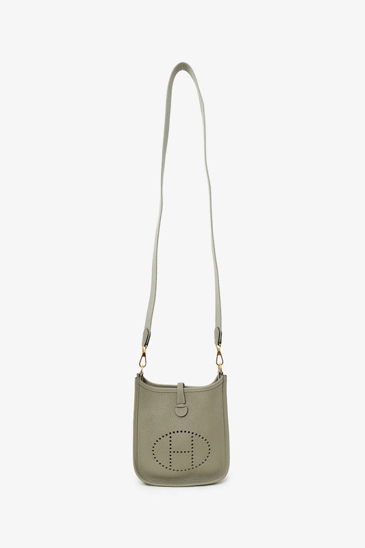 Hermès 2021 Sage Clemence Mini Evelyne II TPM 16 Crossbody