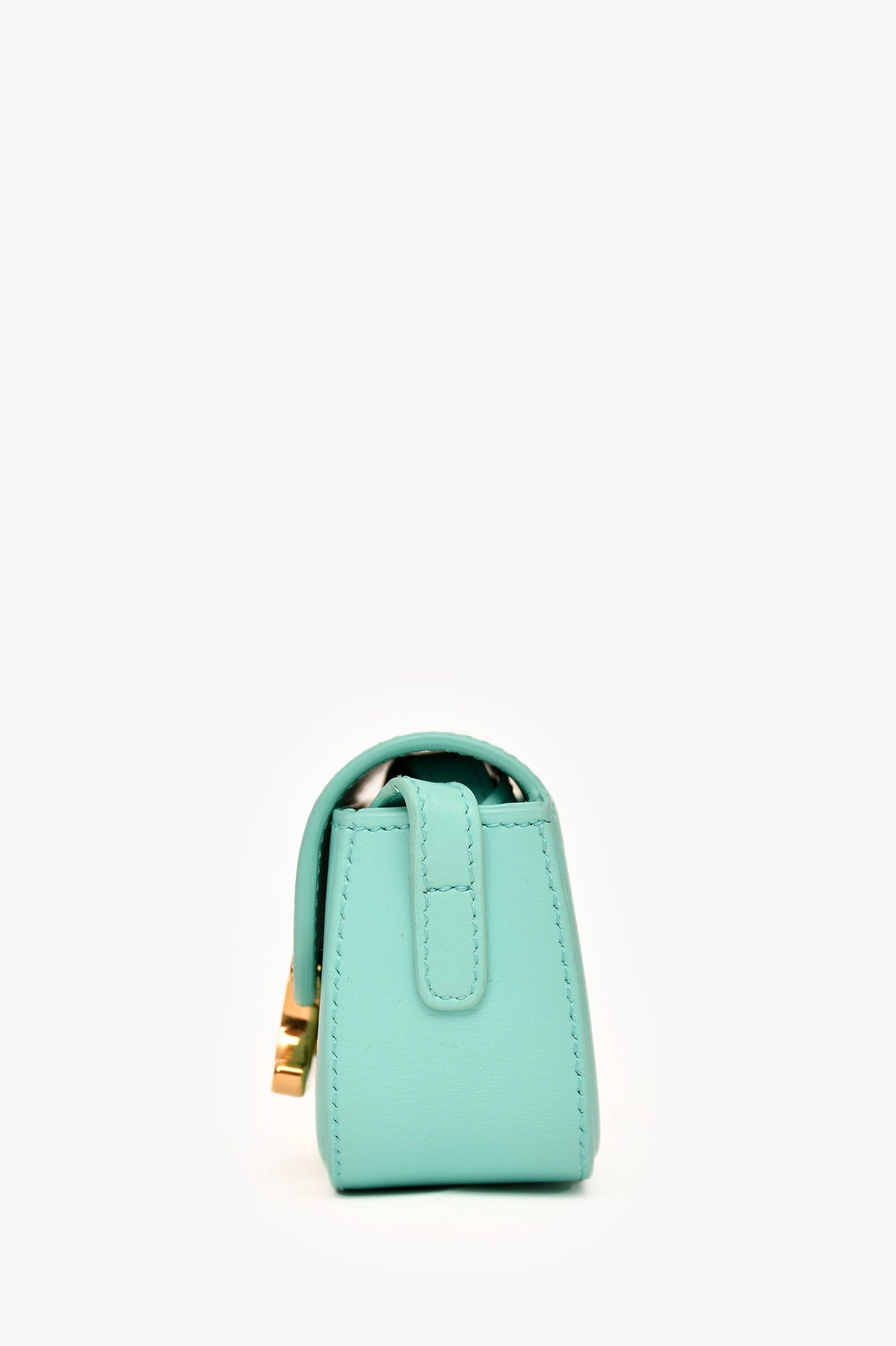 Celine 2021 Teal Leather Mini Claude Crossbody