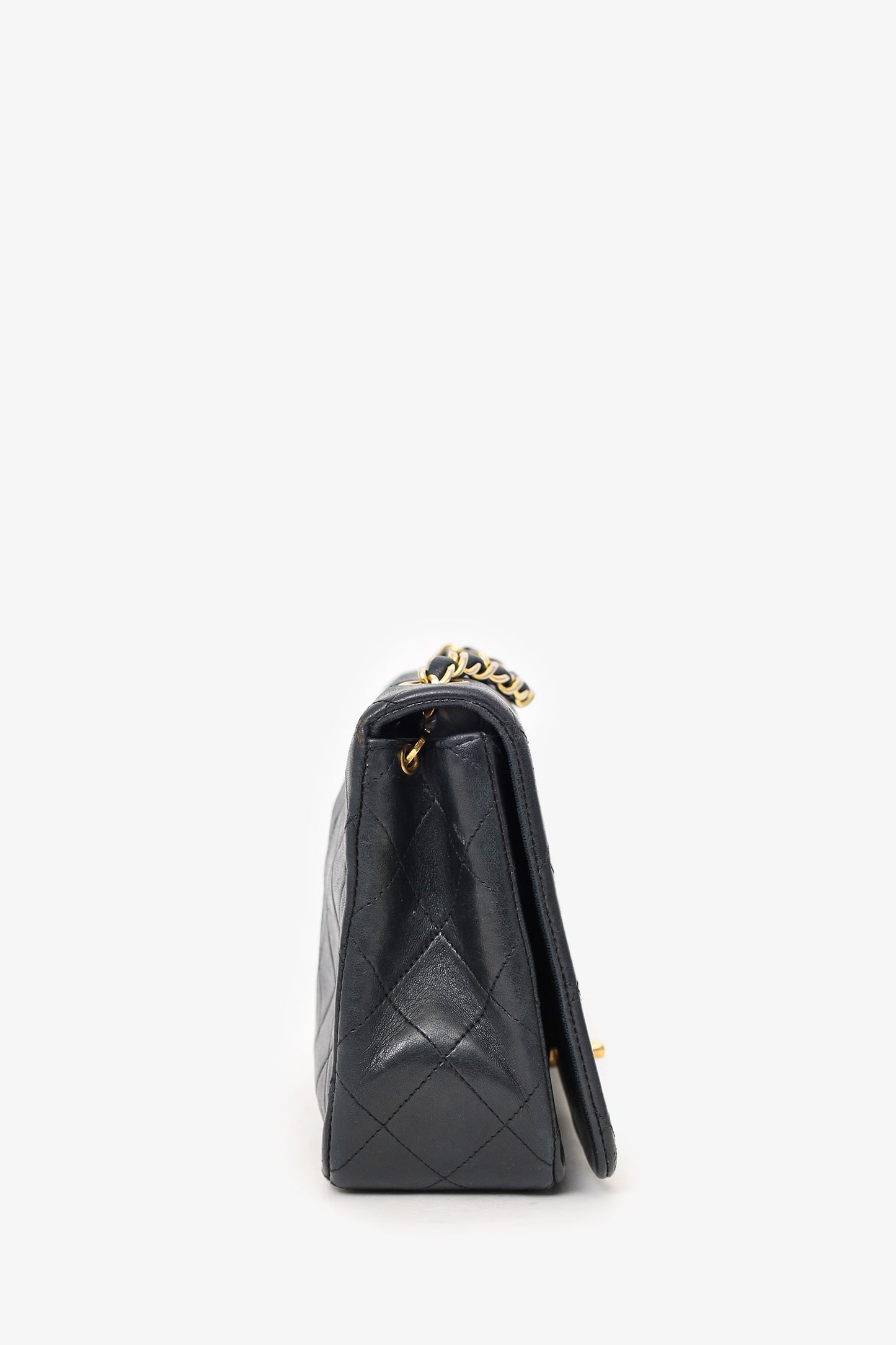 Pre-Loved Chanel™ 1989-91 Black Quilted Lambskin Full Flap Bag (As Is)