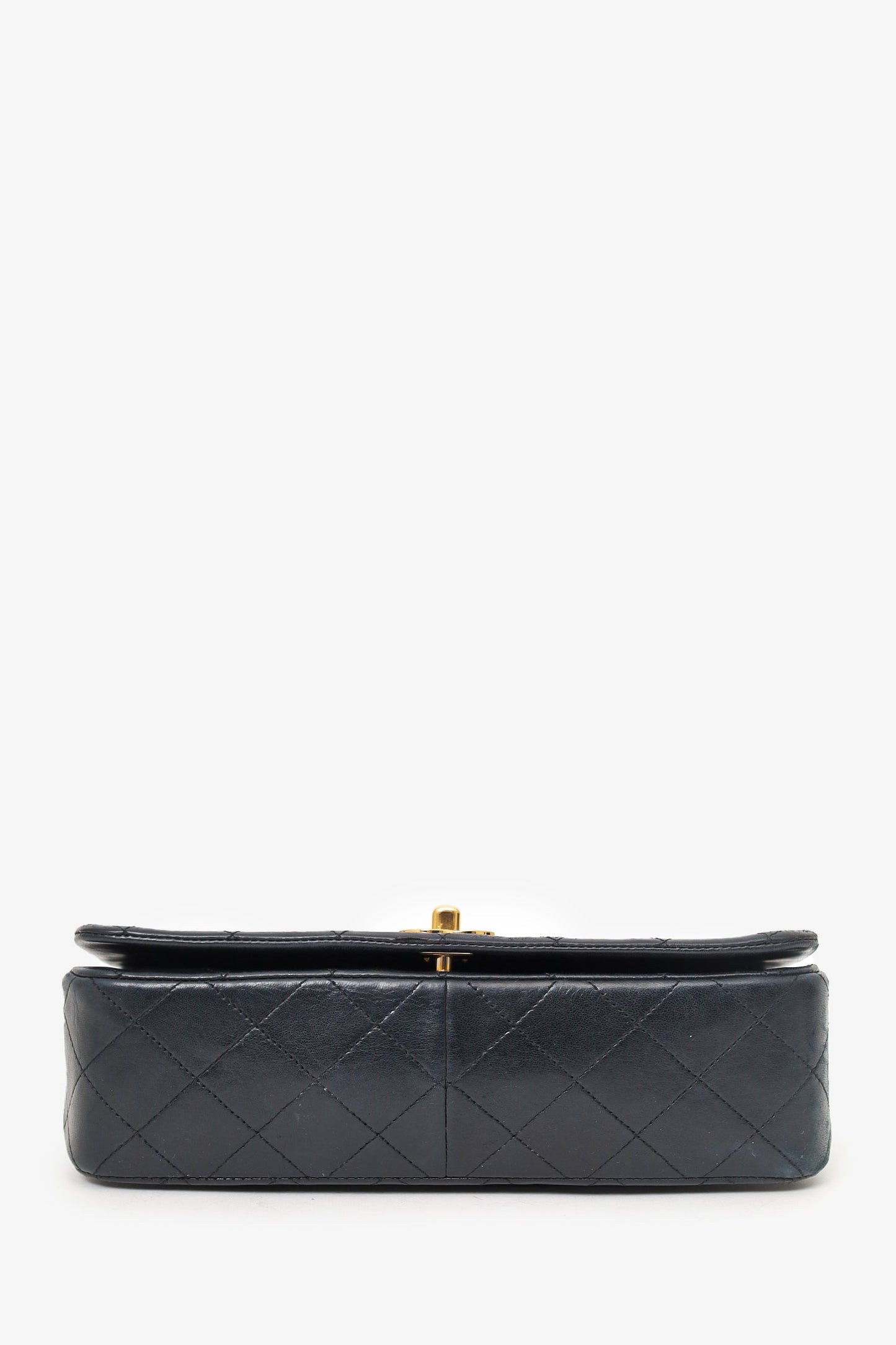 Pre-Loved Chanel™ 1989-91 Black Quilted Lambskin Full Flap Bag (As Is)