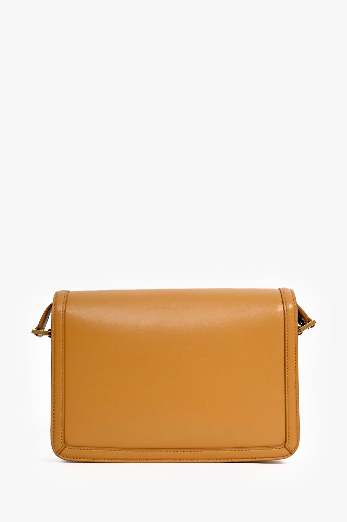 Saint Laurent Brown Leather 'Sac Solferino' Shoulder Bag