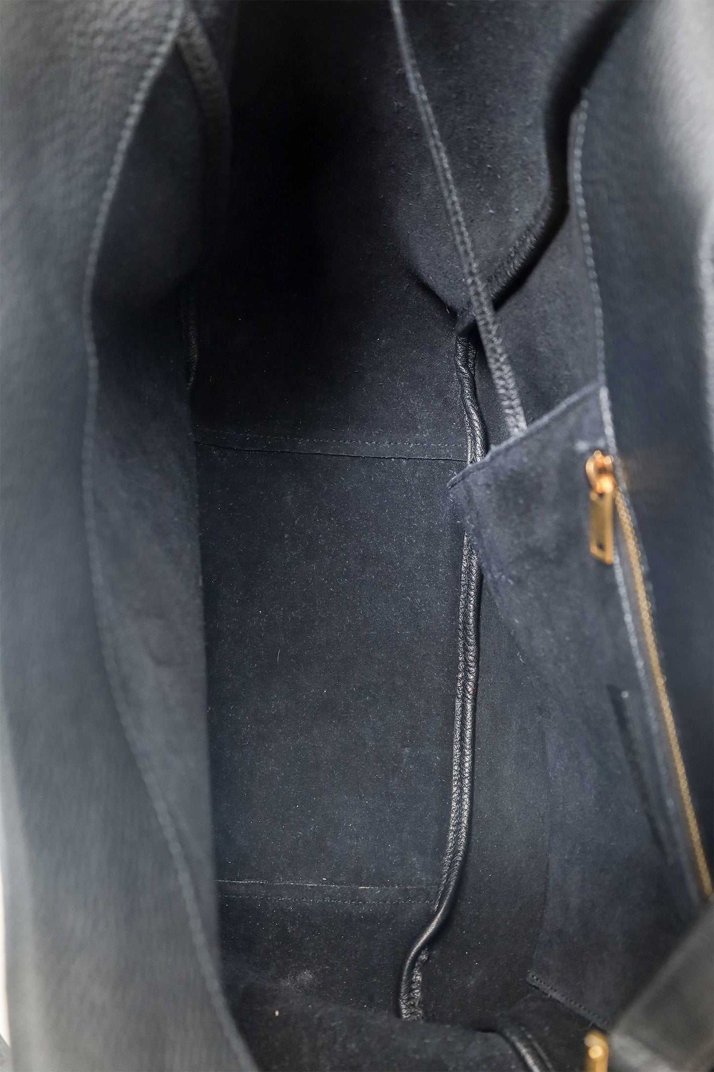 Saint Laurent Black Grained Leather Le 5 à 7 Bea Tote