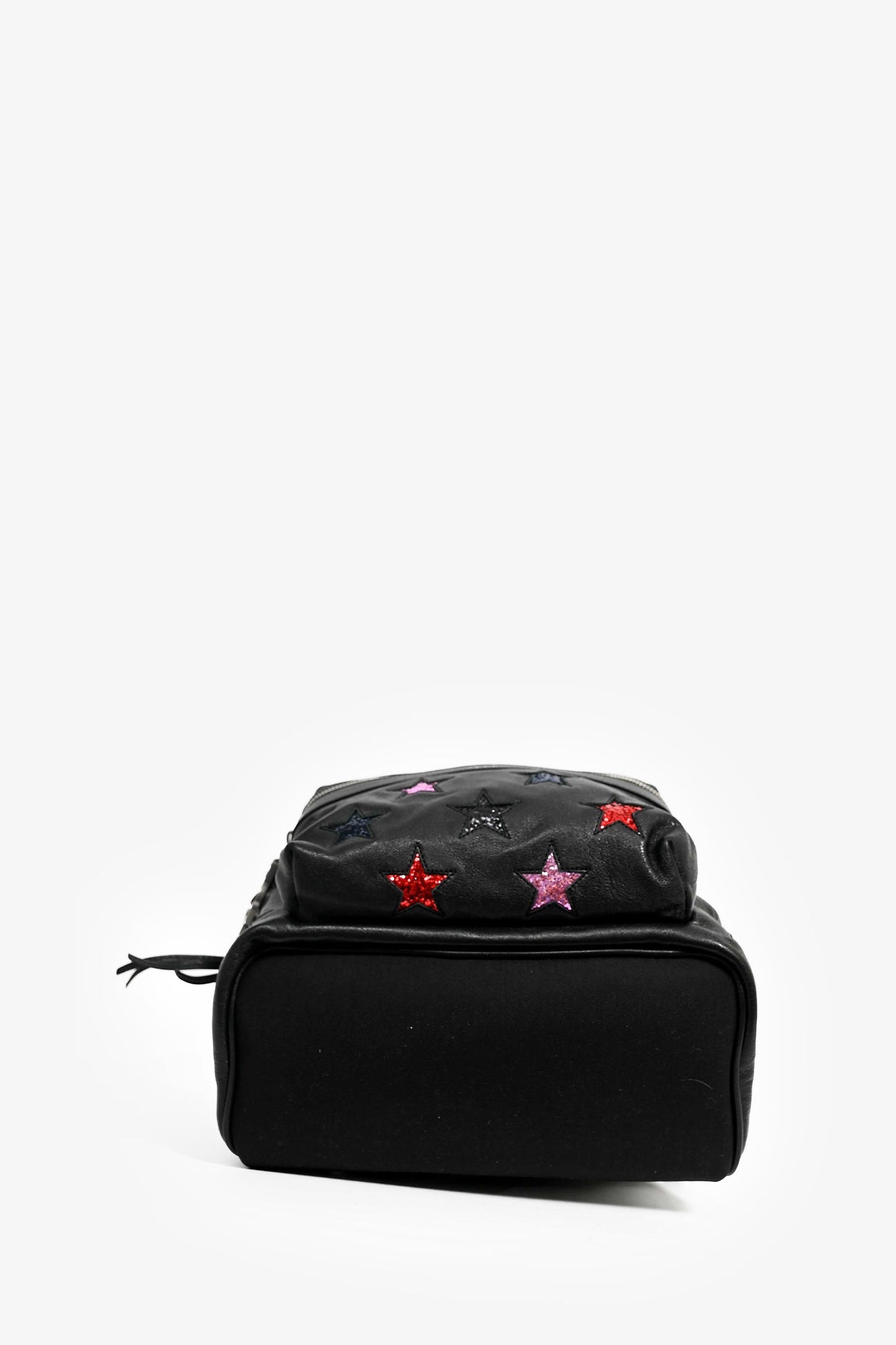 Saint Laurent 2016 Black Leather Multicolour Glitter Star Backpack