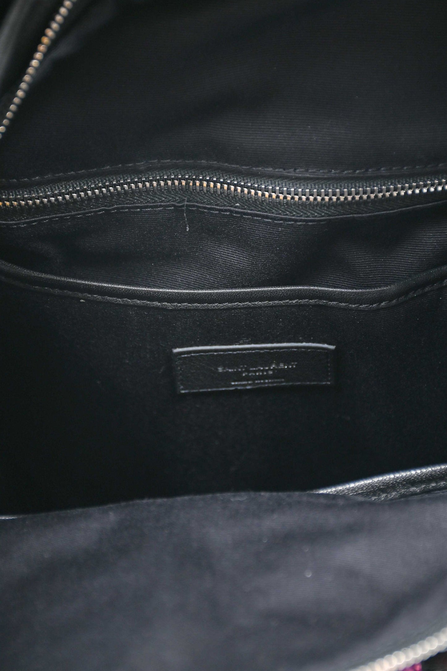Saint Laurent 2016 Black Leather Multicolour Glitter Star Backpack