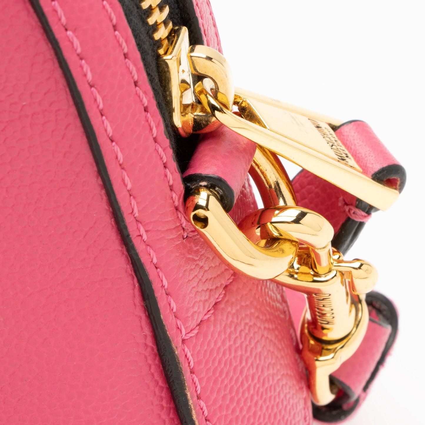 Moschino Leather Rainbow Letter Crossbody