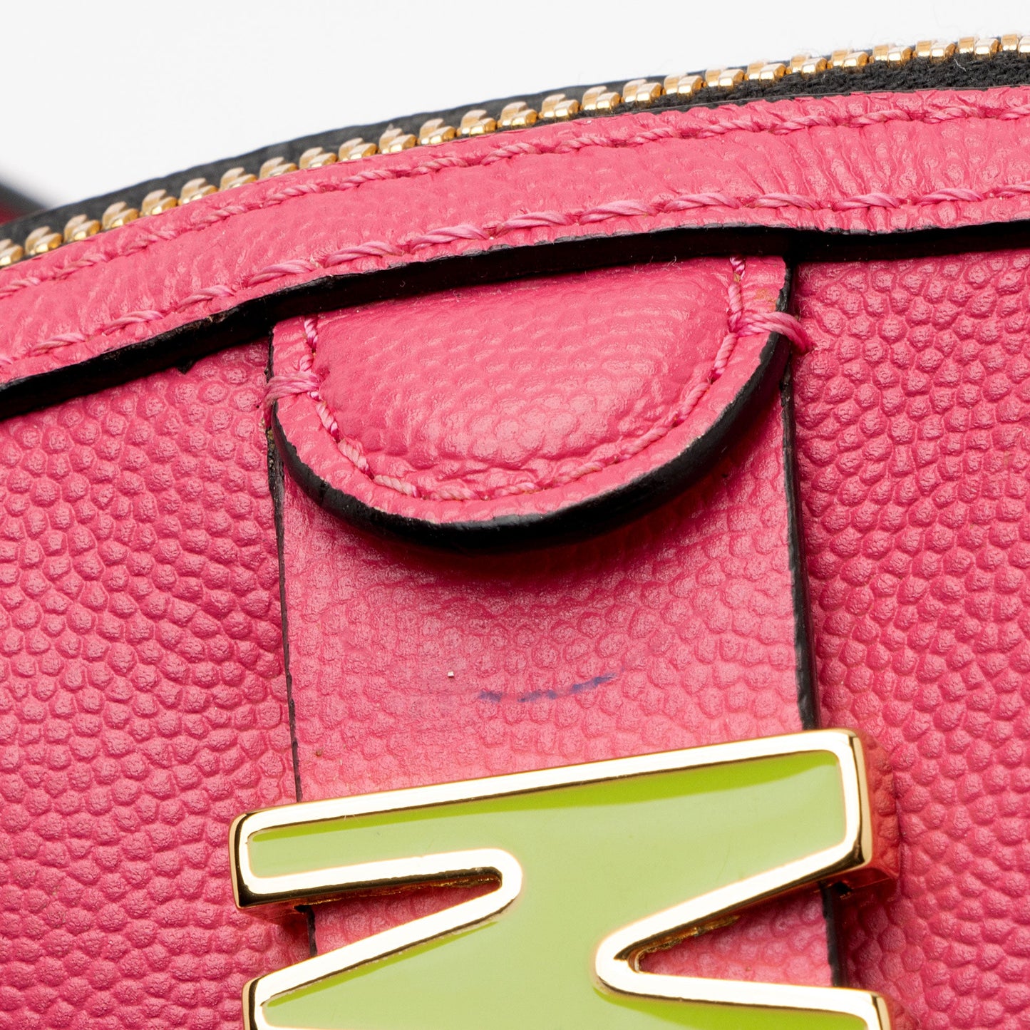 Moschino Leather Rainbow Letter Crossbody